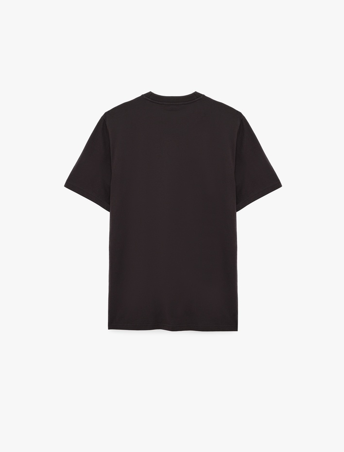  Regular Fit Bisiklet Yaka Pamuklu Basic Kısa Kollu Tişört