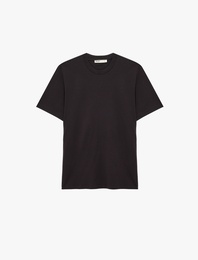 Regular Fit Bisiklet Yaka Pamuklu Basic Kısa Kollu Tişört