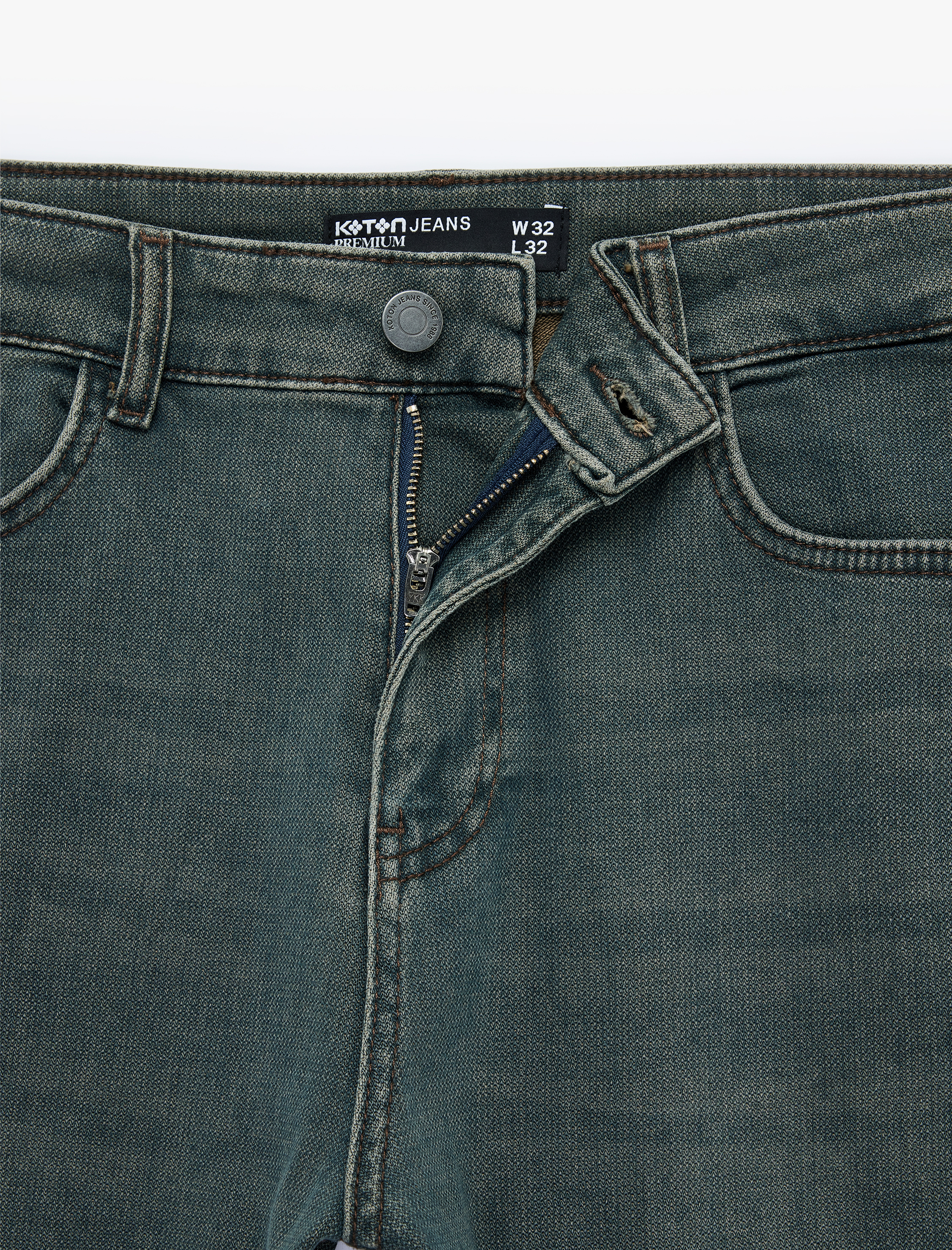   Normal Bel Pamuklu Slim Fit Jean Pantolon - Brad Jean
