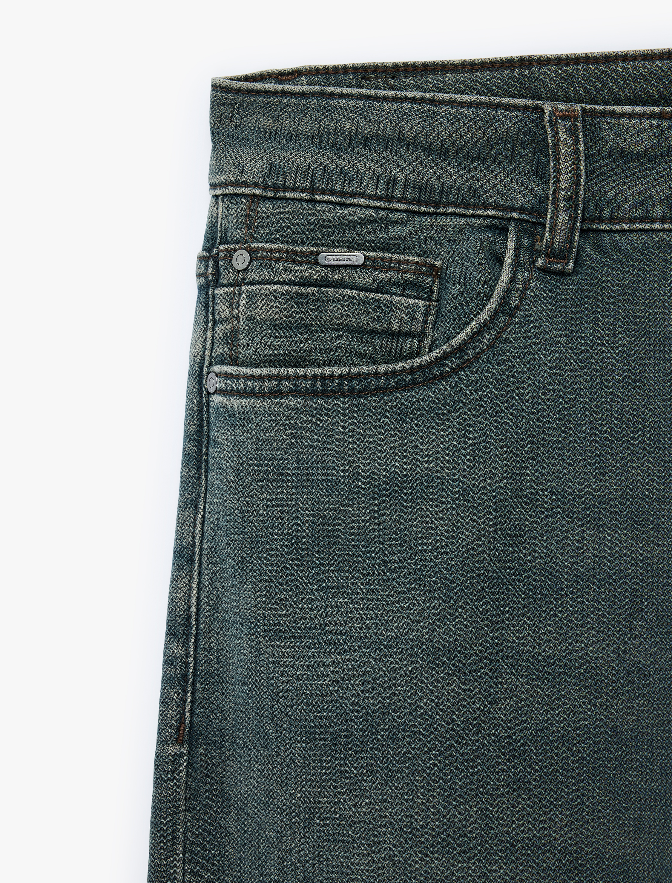   Normal Bel Pamuklu Slim Fit Jean Pantolon - Brad Jean