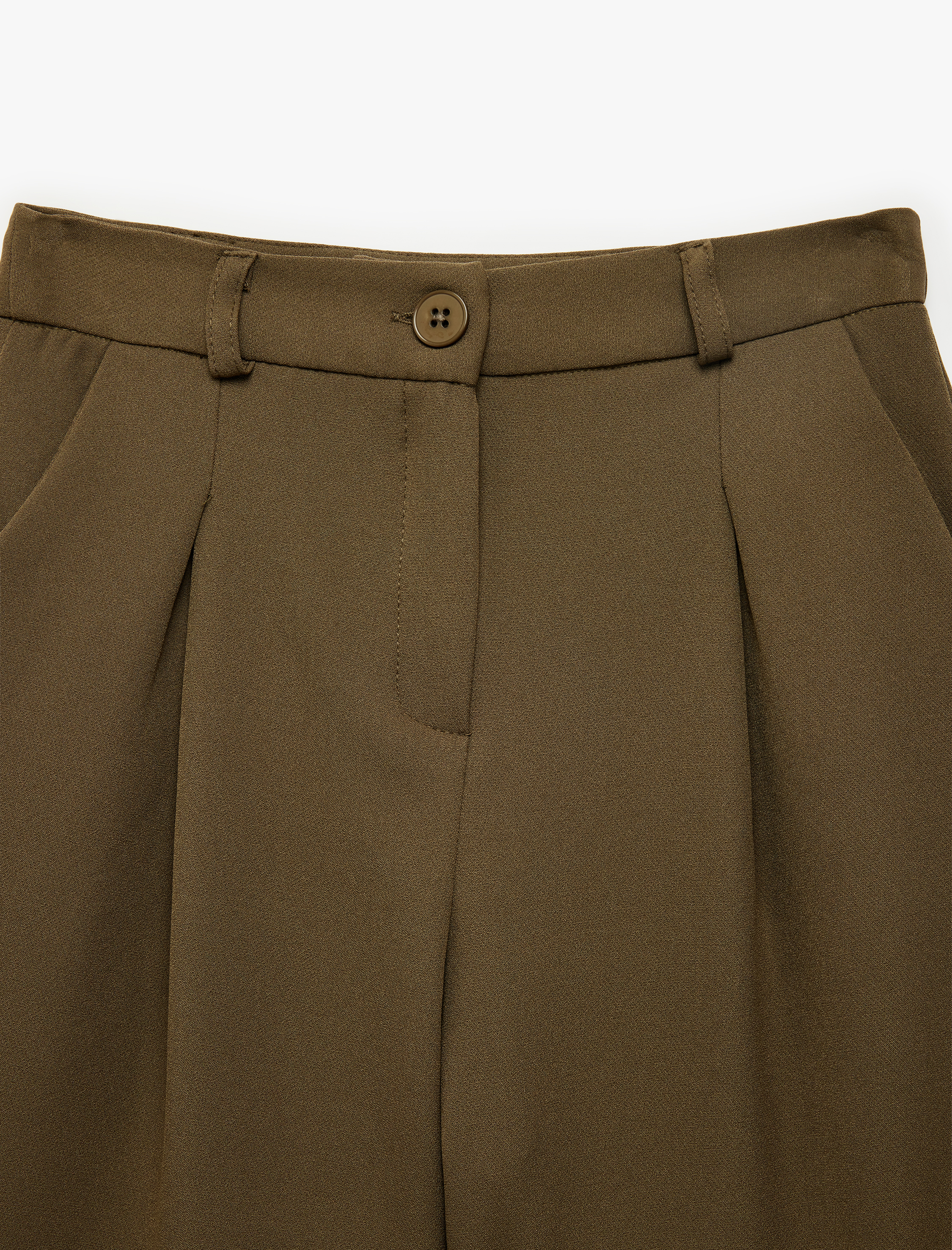  Kız Çocuk Beli Ayarlanabilir Lastikli pileli Geniş Paça Pantolon