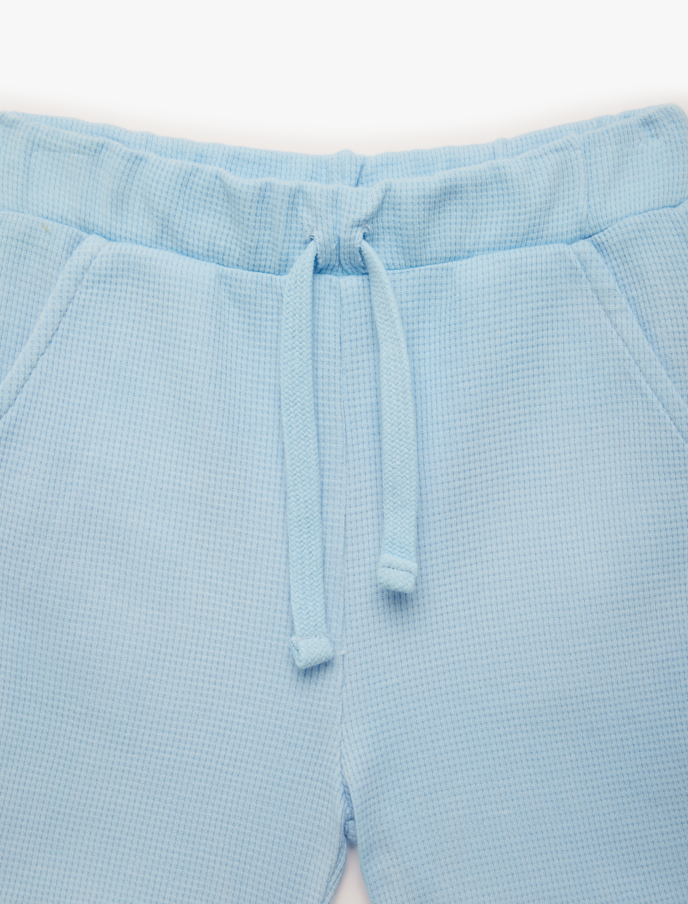  Erkek Bebek Pamuklu Cep Detaylı Beli Lastikli Dokulu Basic Şort