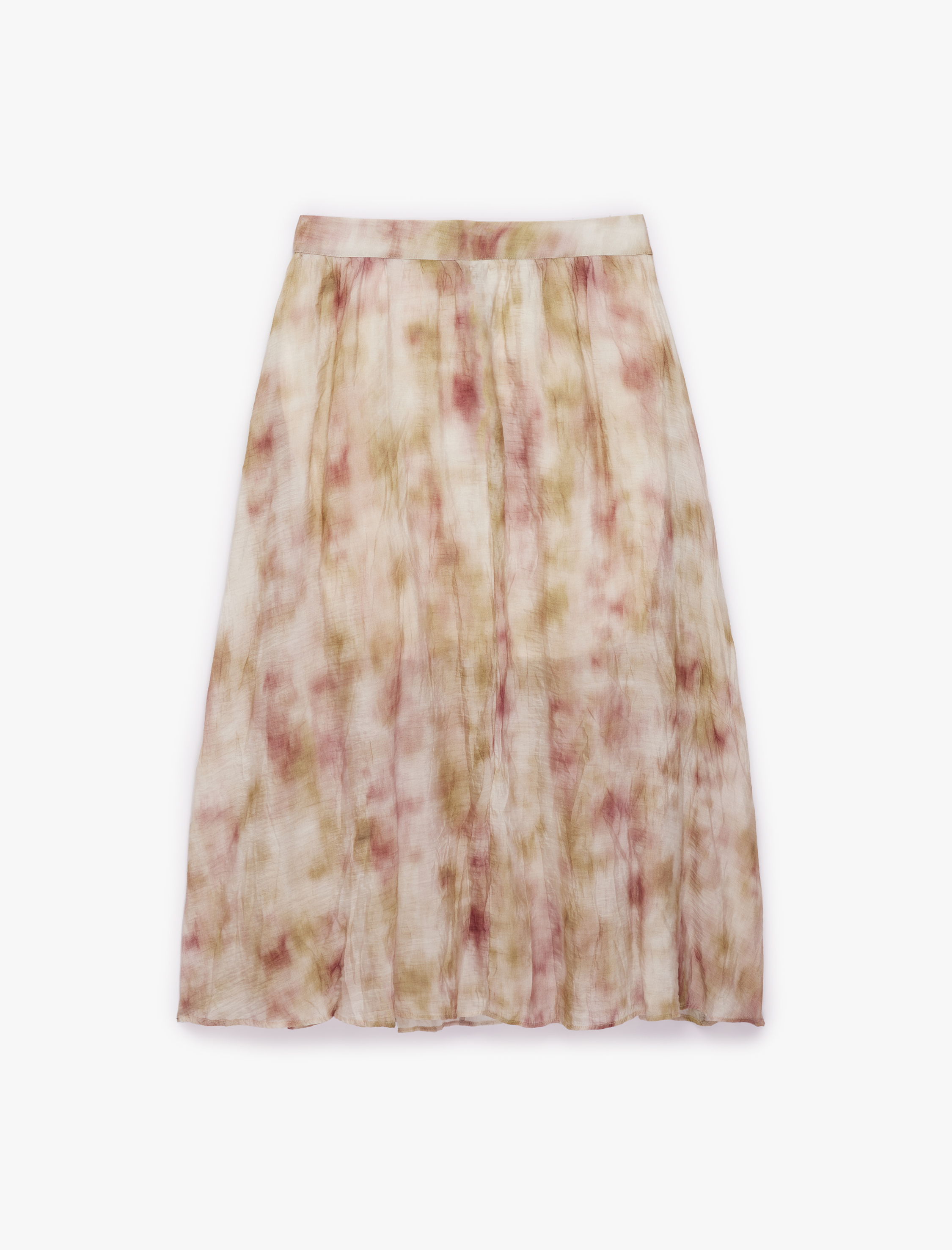   Renk Geçişli Çan Kesim Midi Etek