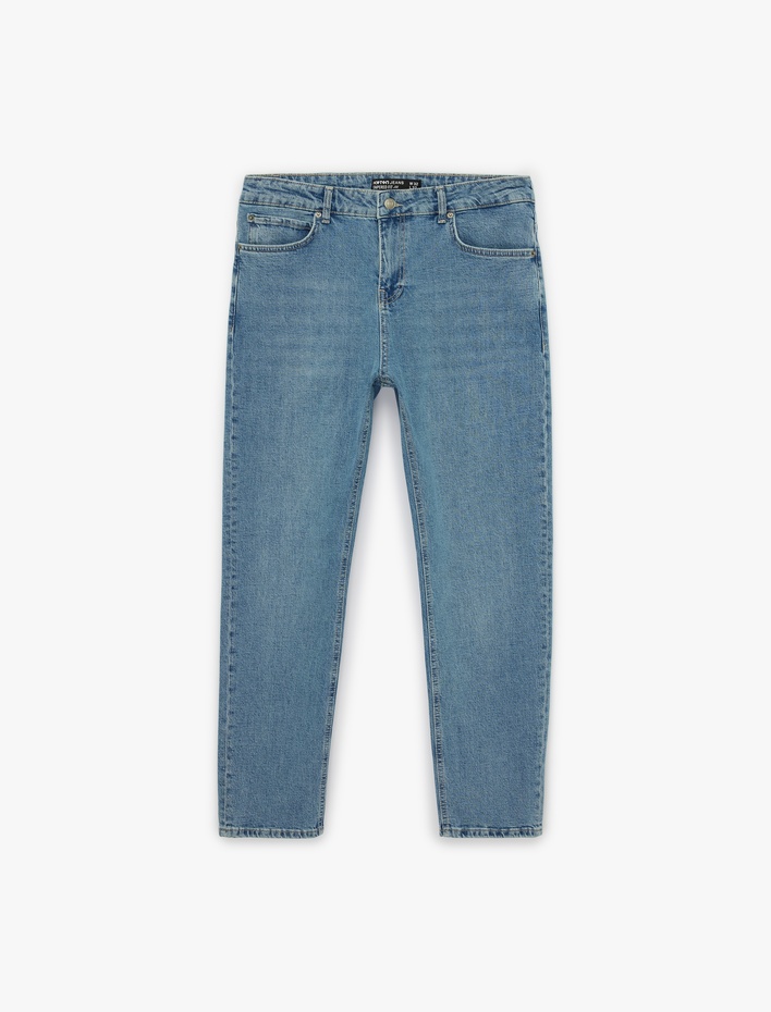  Pamuklu Normal Bel Tapered Fit Jean Pantolon - Joe Jean