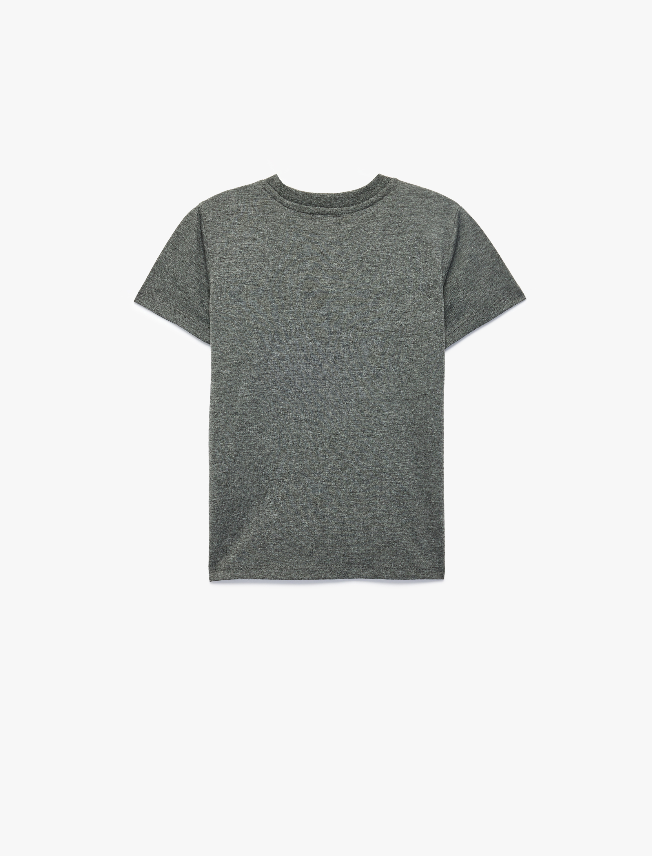  Erkek Çocuk Kısa Kollu Bisiklet Yaka Kaplan Baskılı Tişört