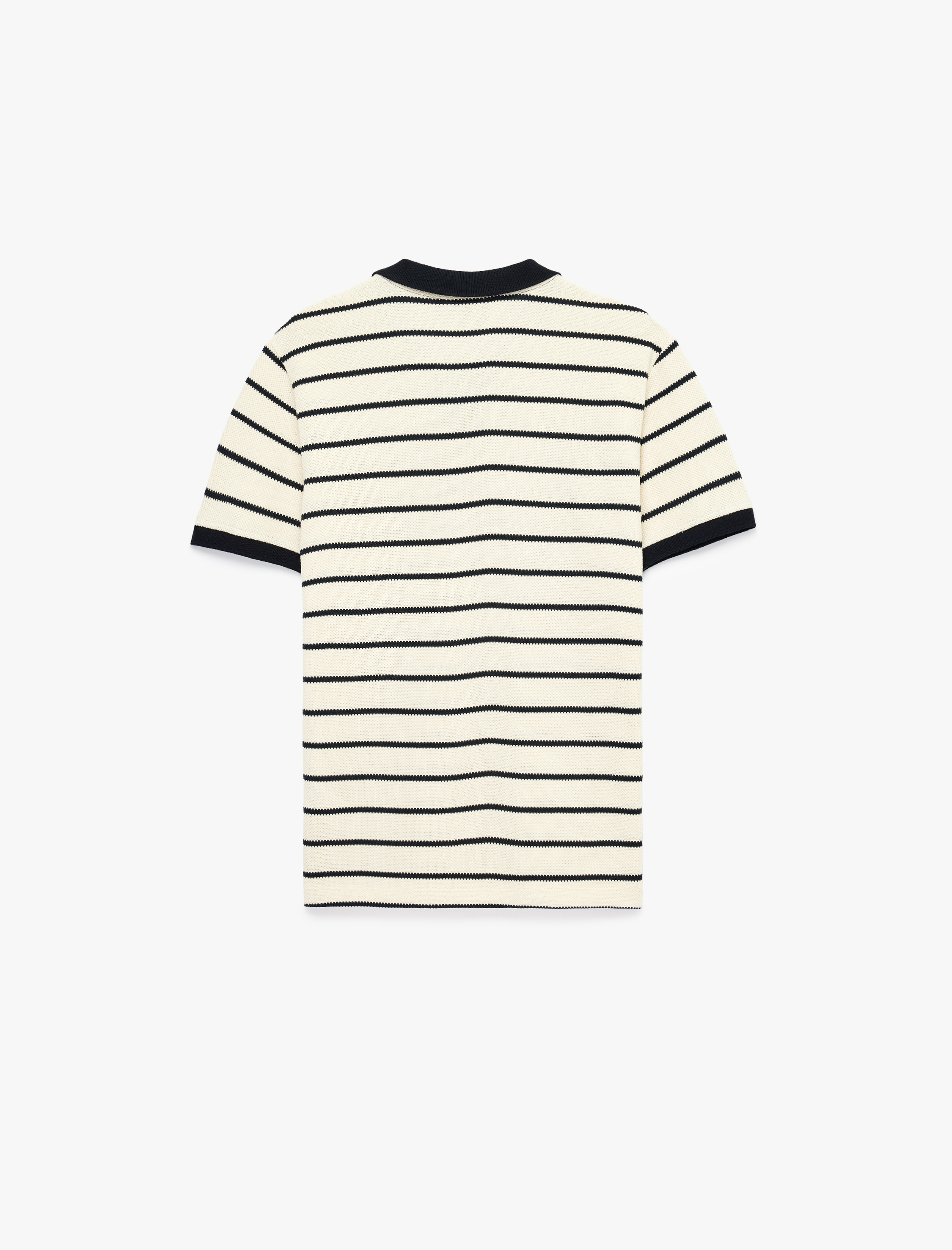   Pamuklu Regular Fit Kısa Kollu Çizgili Polo Yaka Tişört