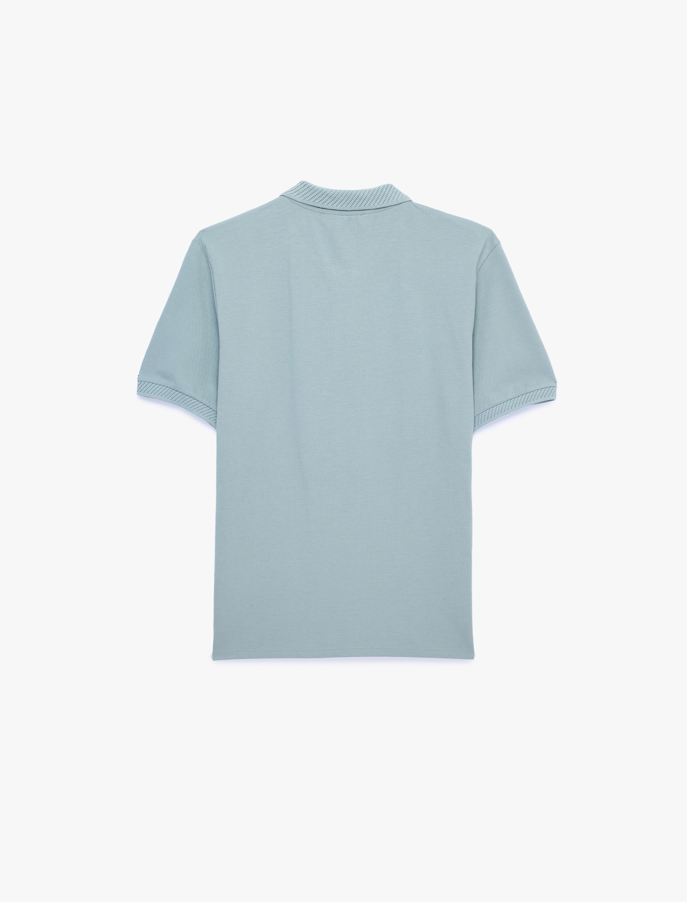   Pamuklu Kısa Kollu Pike Kumaş Düğmeli Polo Yaka Slim Fit Tişört