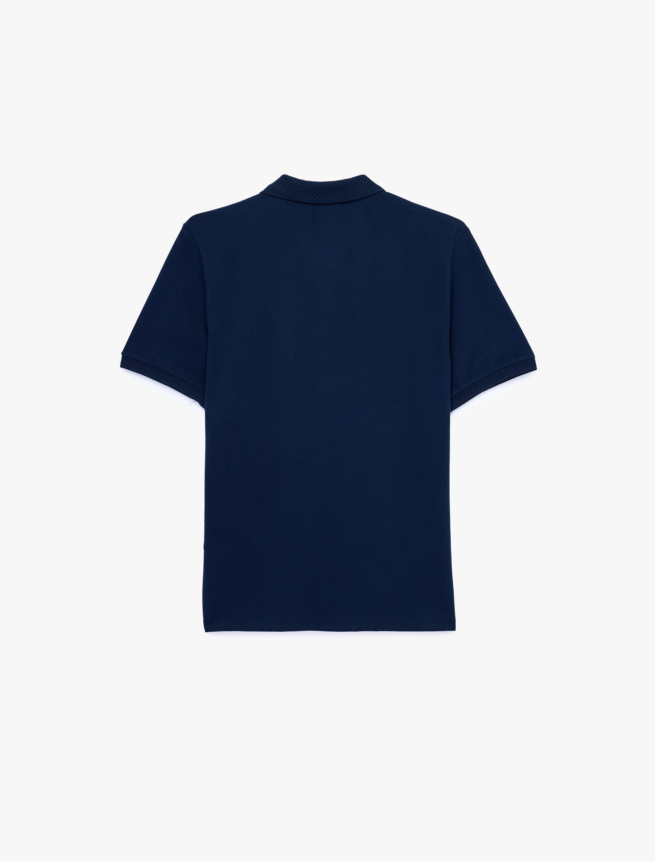   Pamuklu Kısa Kollu Pike Kumaş Düğmeli Polo Yaka Slim Fit Tişört