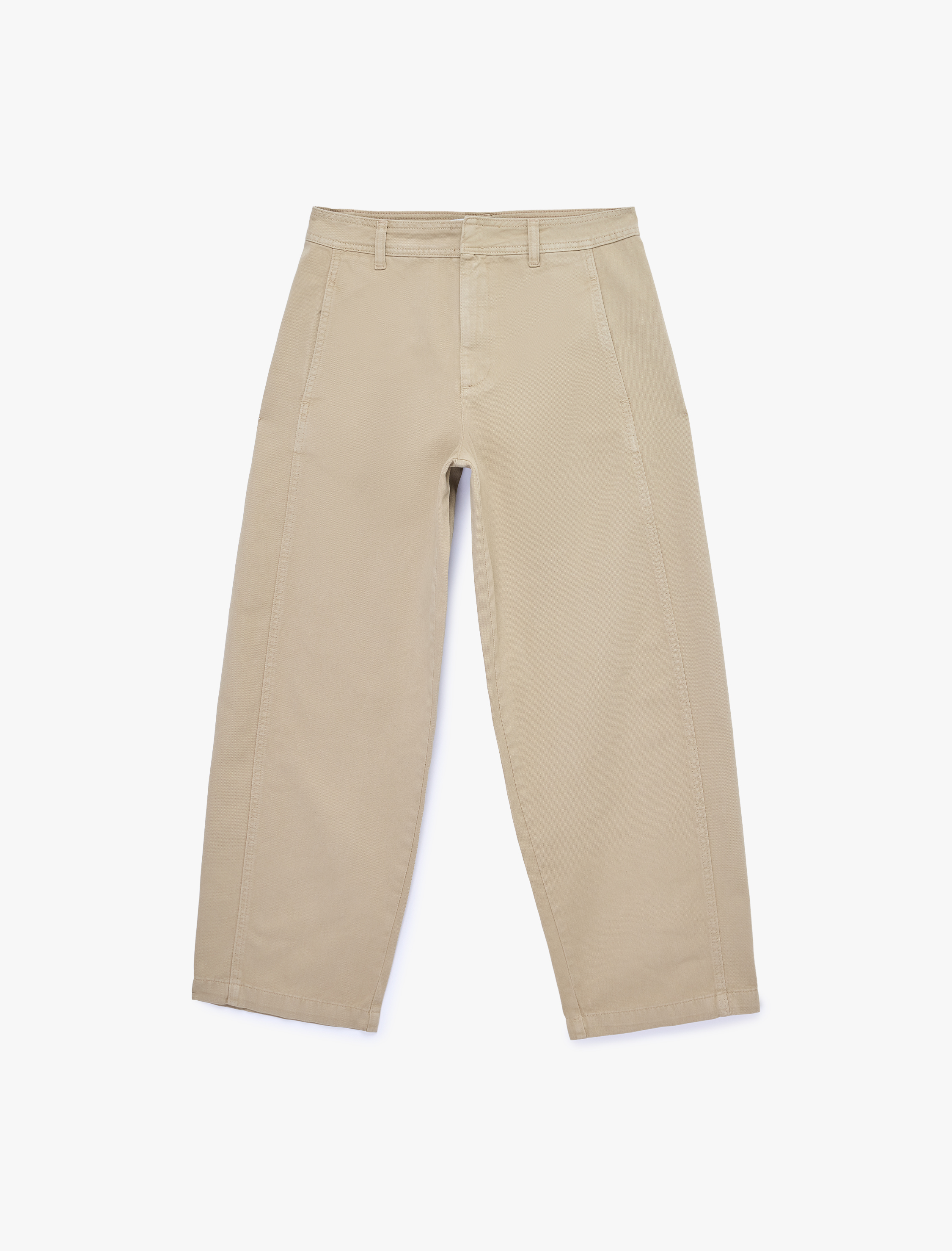   Pamuklu Cep Detaylı Rahat Kalıp Normal Paça Balon Pantolon