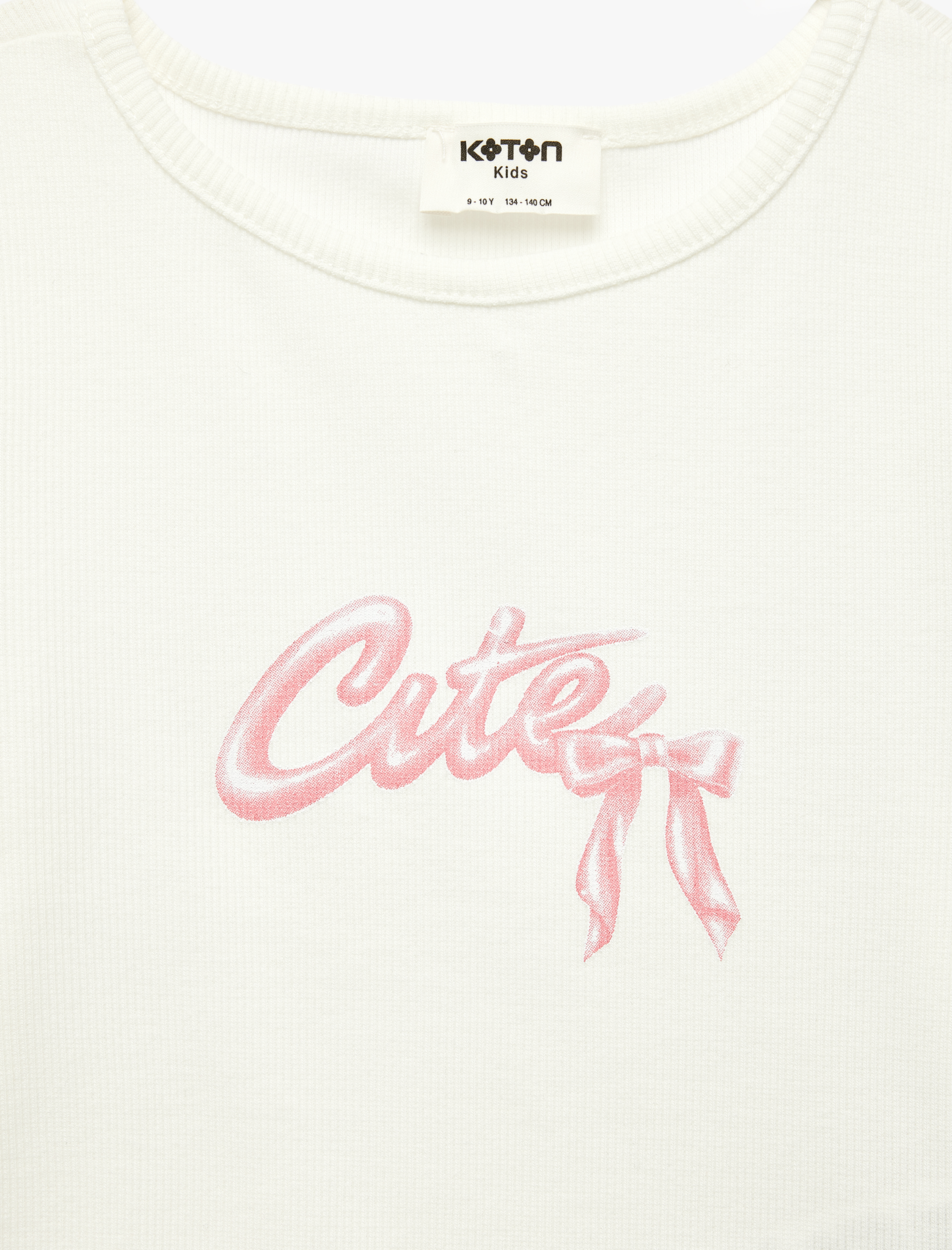  Kız Çocuk Kısa Kollu Bisiklet Yaka Pamuklu Baskılı Tişört