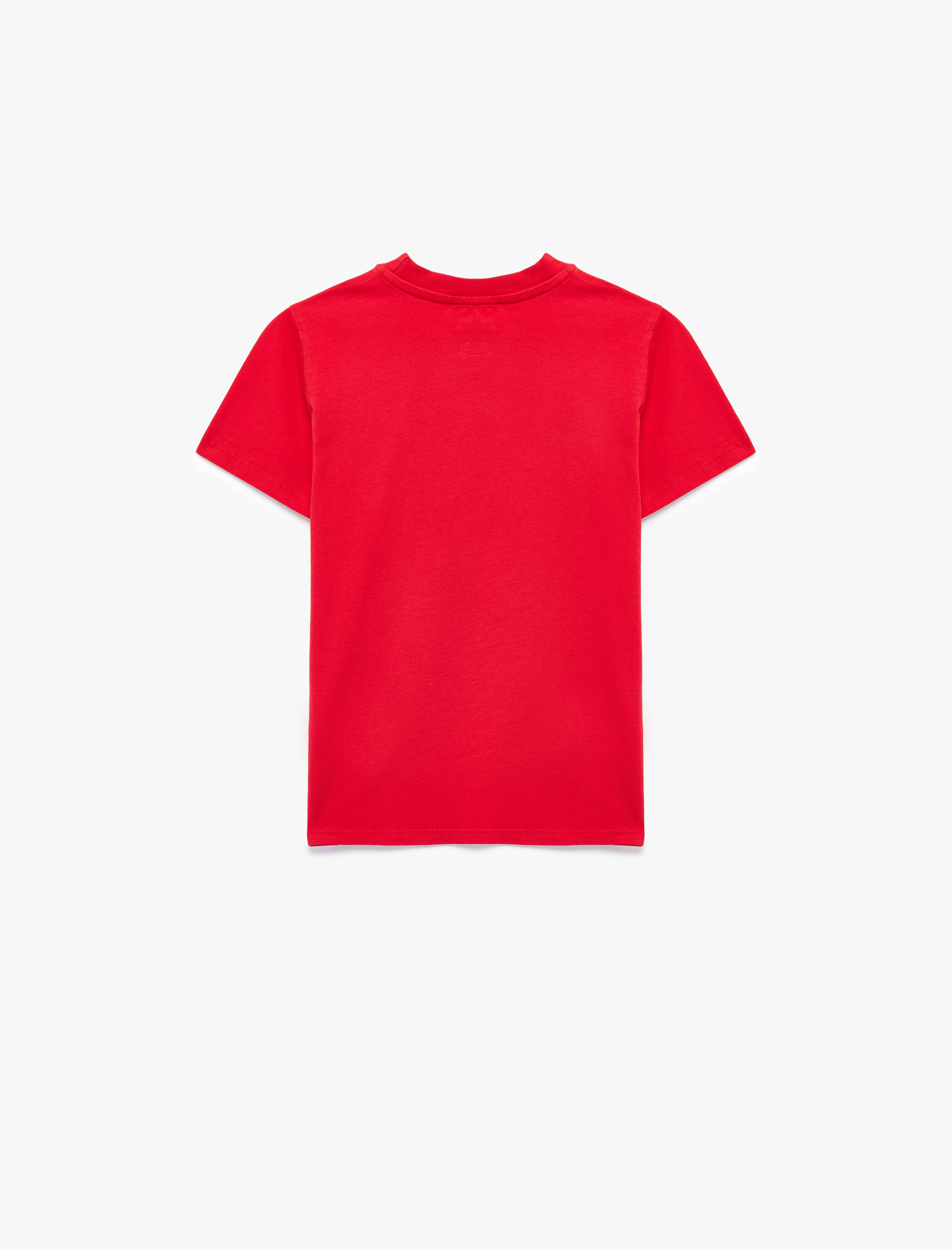  Erkek Çocuk Atatürk Baskılı Kısa Kollu Bisiklet Yaka Pamuklu Tişört