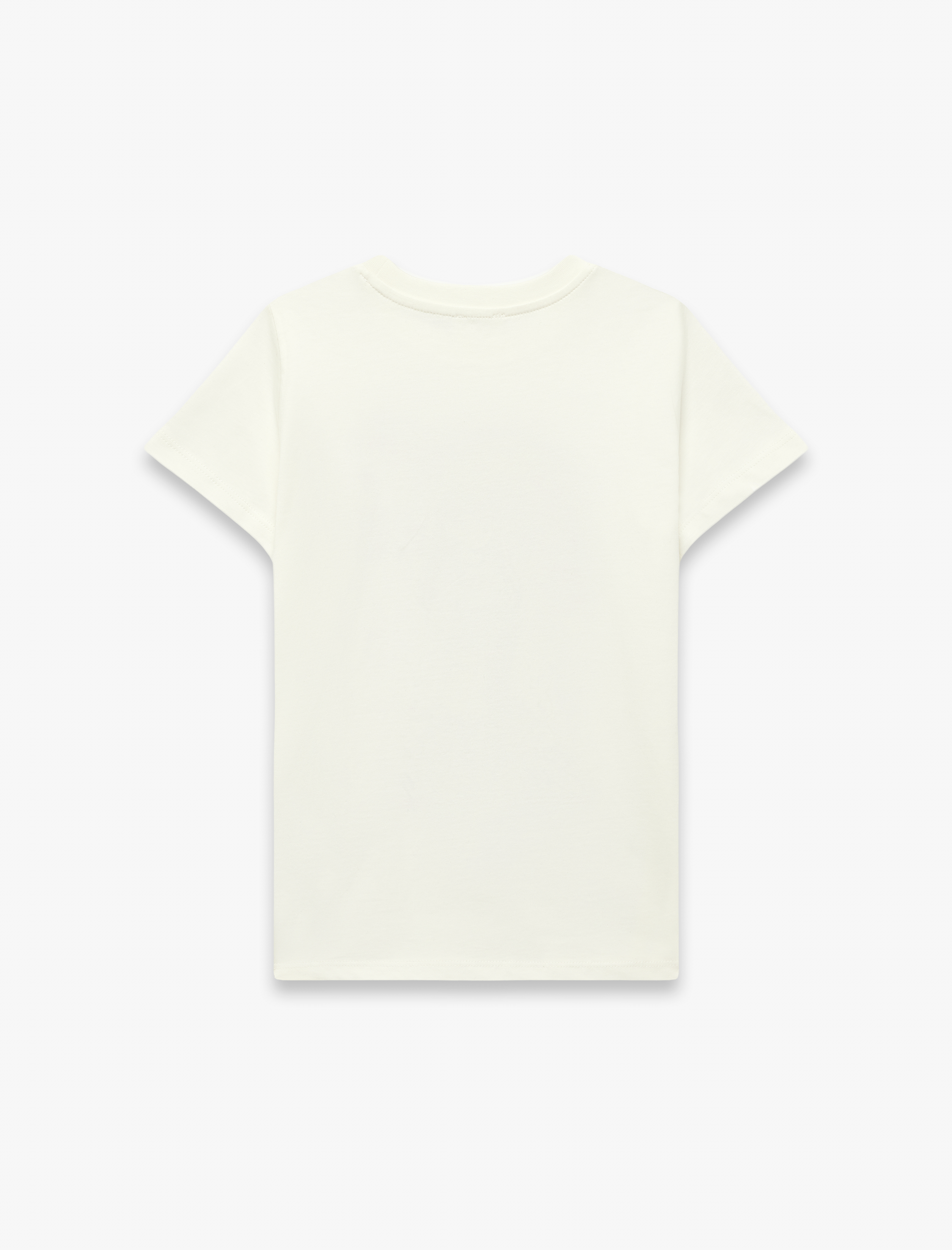  Kız Çocuk Bisiklet Yaka Kısa Kollu Pamuklu Baskılı Tişört