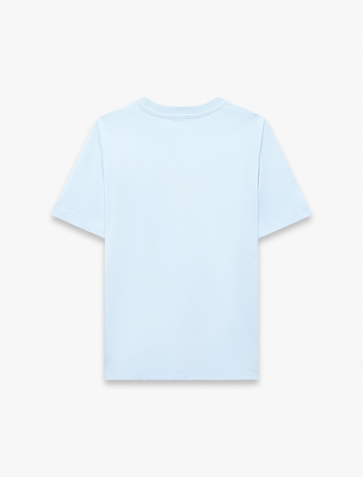 Erkek Çocuk Baskılı Kısa Kollu Bisiklet Yaka Pamuklu Tişört