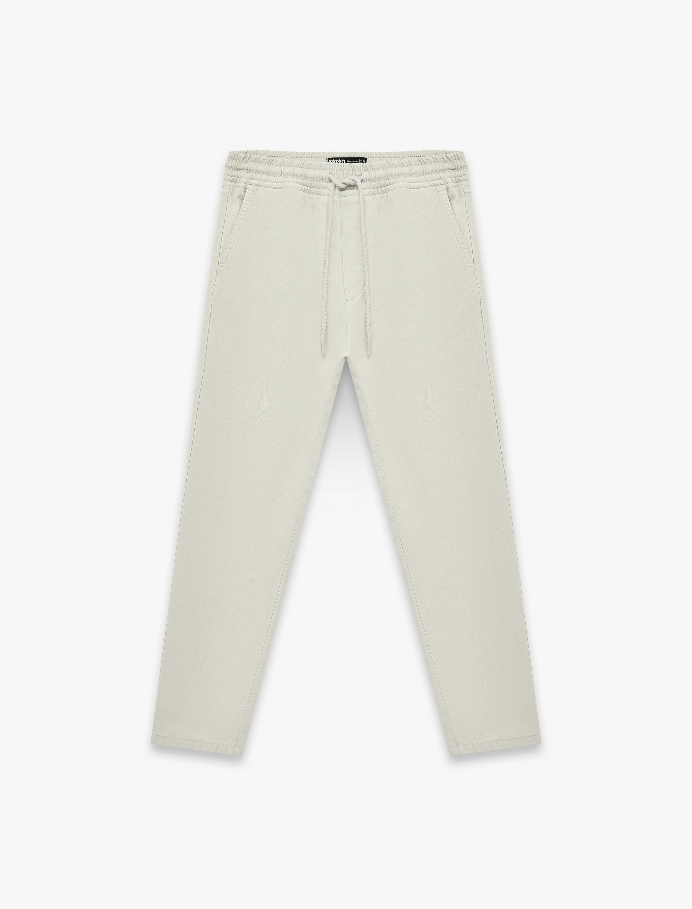   Regular Fit Pamuklu Cepli Gabardin Beli Bağcıklı Pantolon