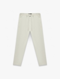 Regular Fit Pamuklu Cepli Gabardin Beli Bağcıklı Pantolon