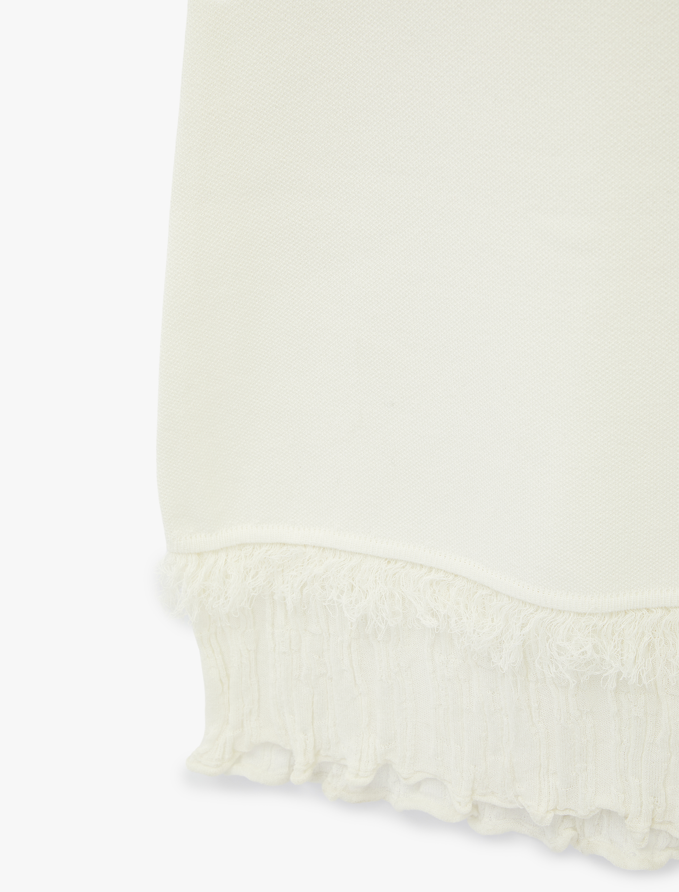   Etek Ucu Püskül Detaylı Fırfırlı Bisiklet Yaka Kolsuz Viskon Triko Mini Elbise