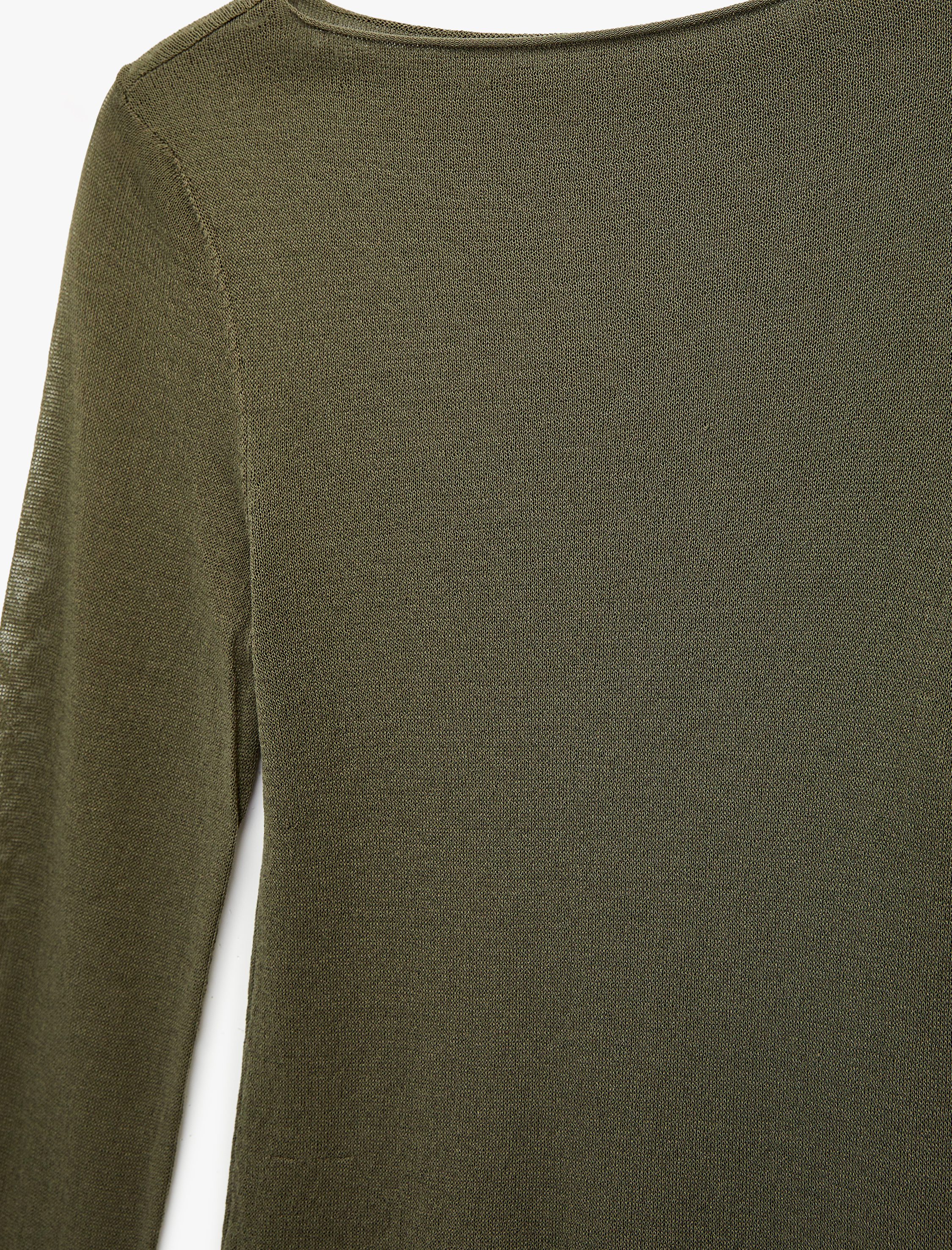   Uzun Kollu Bisiklet Yaka Viskon Triko Kazak