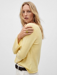 Uzun Kollu Bisiklet Yaka Viskon Triko Kazak