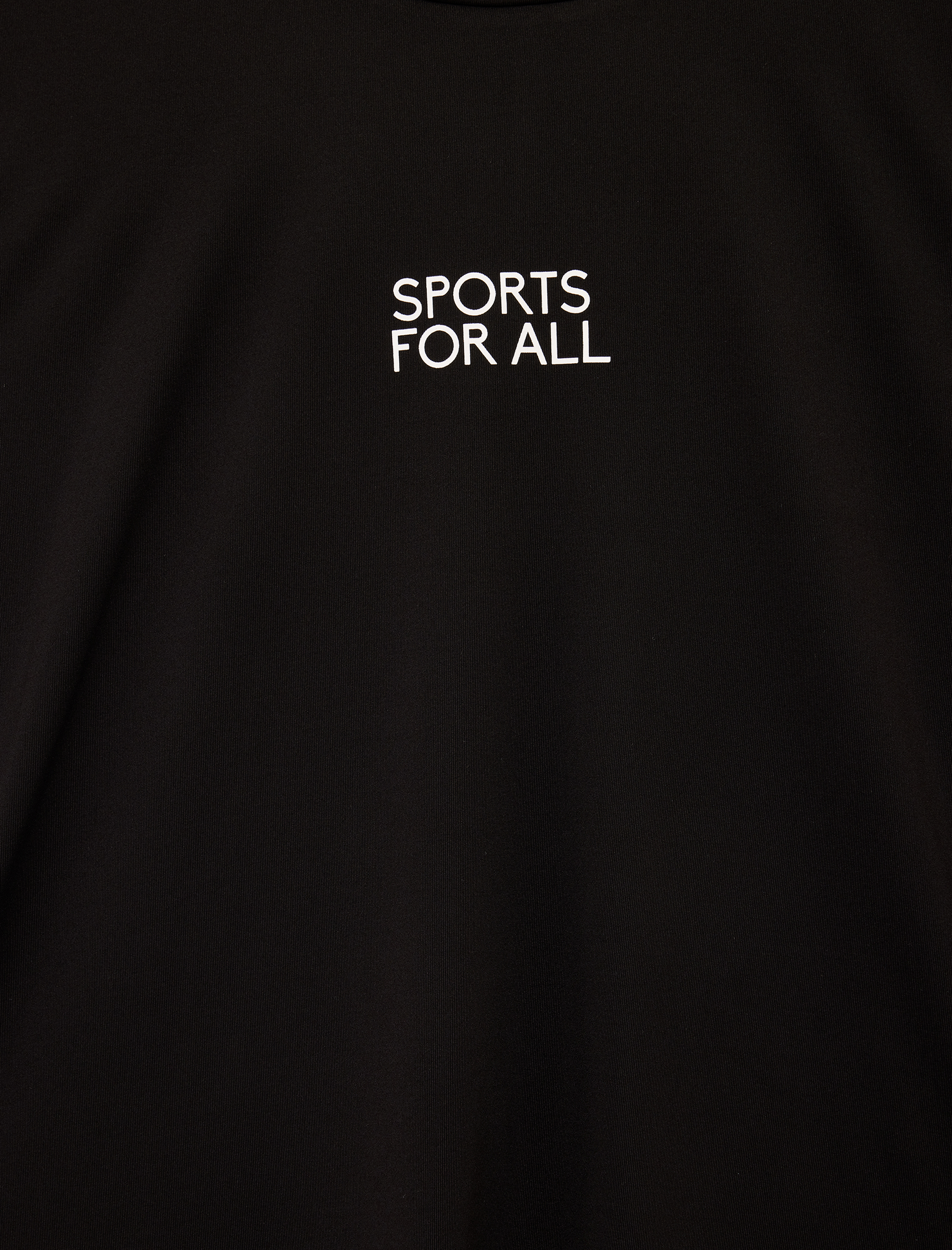   Rahat Kalıp Bisiklet Yaka Kolsuz Baskılı Spor Tişört