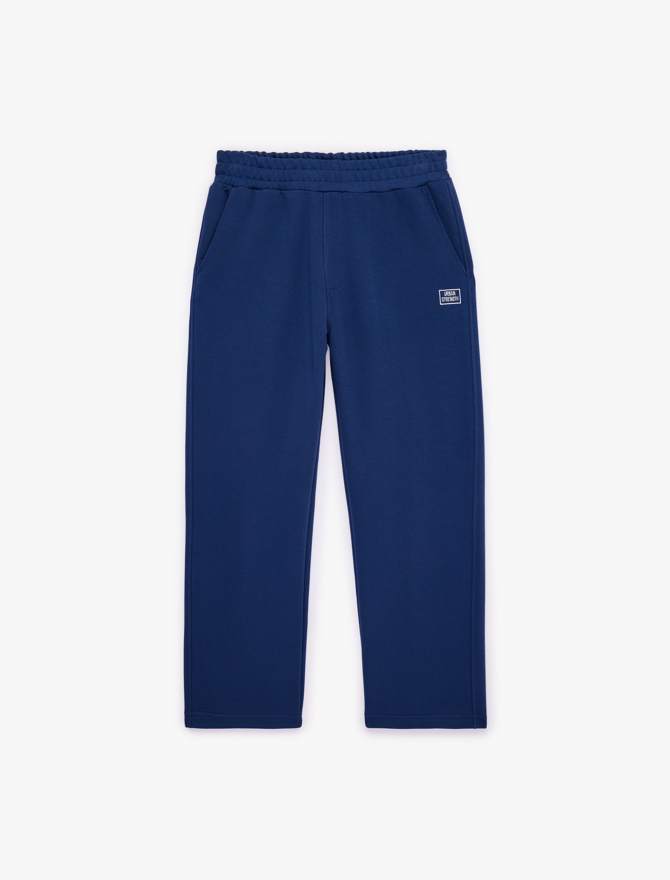   Rahat Kalıp Cepli Nakış Detaylı Beli Lastikli Geniş Paça Spor Eşofman Altı