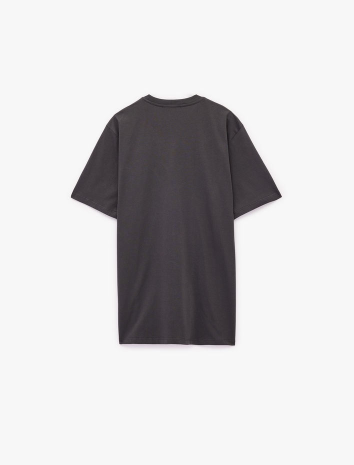  Regular Fit Kısa Kollu Bisiklet Yaka Basic Pamuklu Tişört