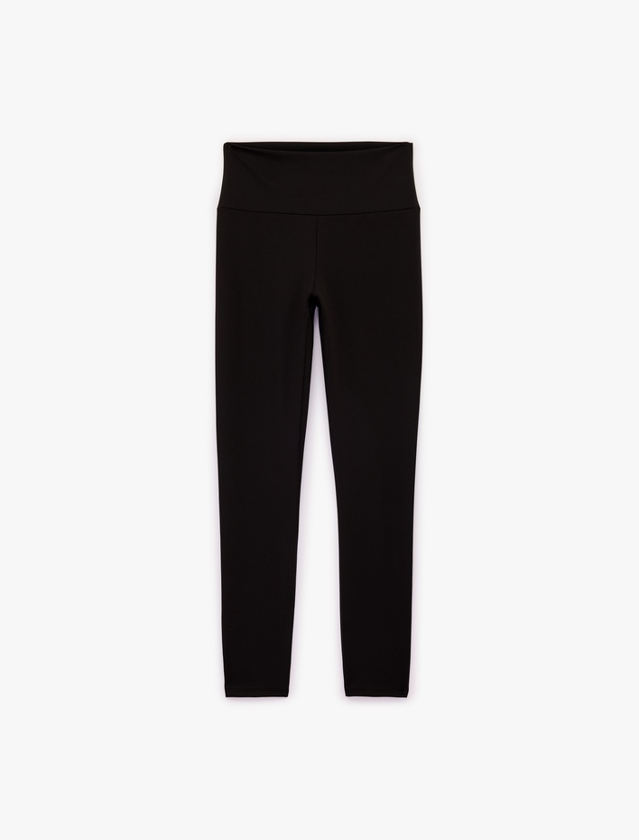  Yüksek Bel Skinny Spor Tayt