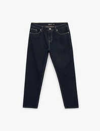 Normal Bel Pamuklu Cepli Tapered Fit Jean Pantolon - Joe Jean
