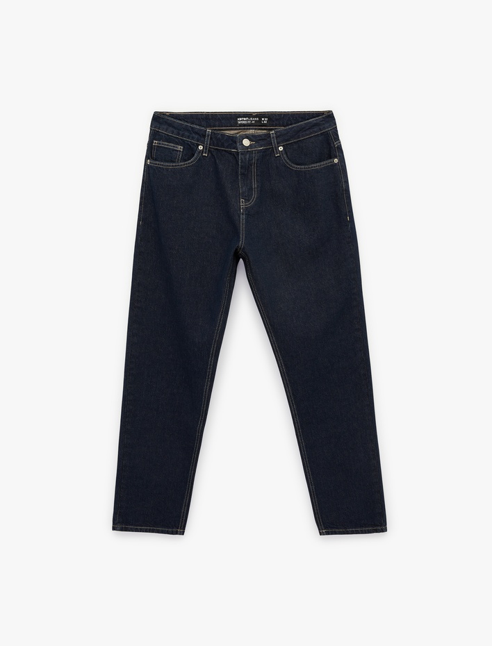  Normal Bel Pamuklu Cepli Tapered Fit Jean Pantolon - Joe Jean