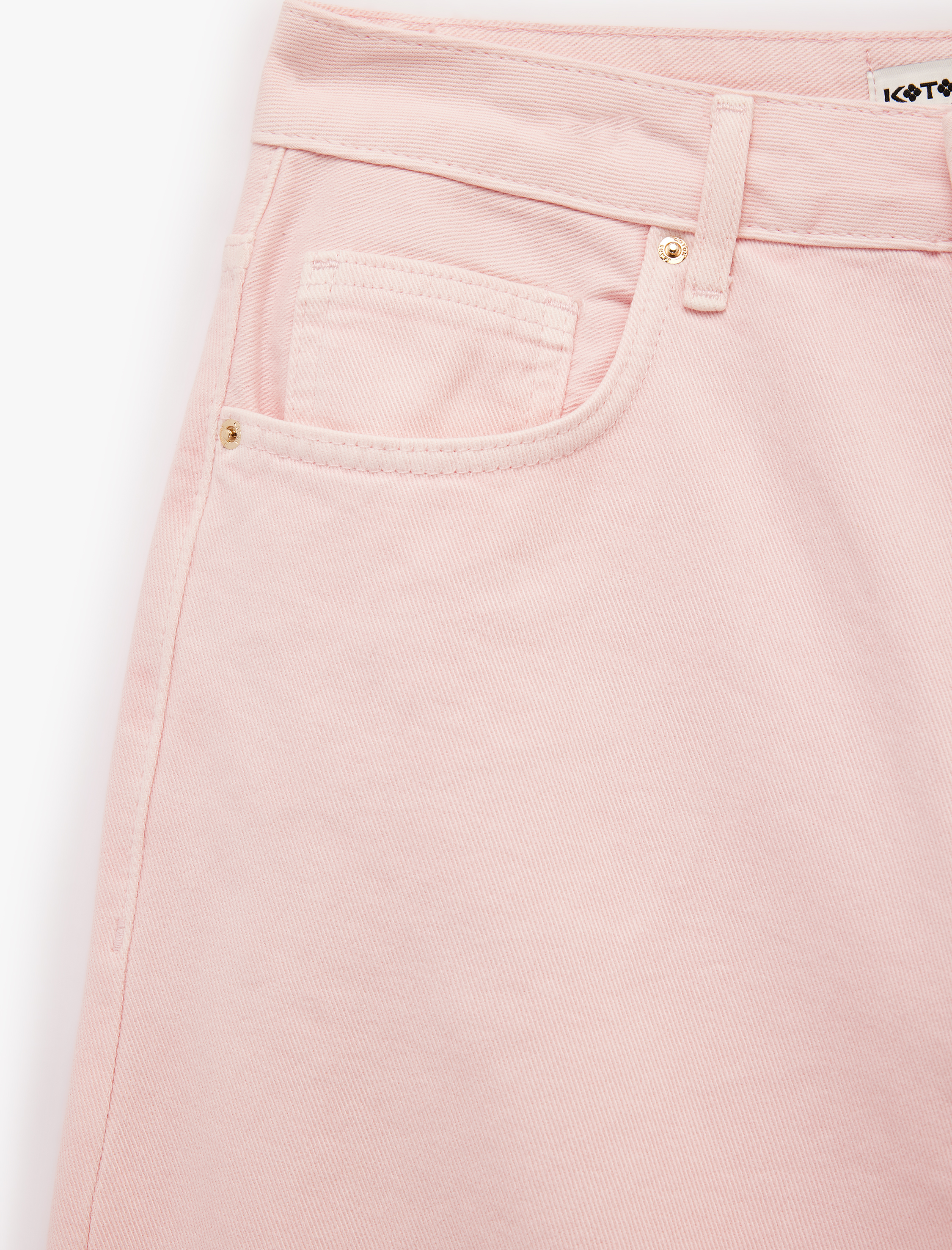   Pamuklu Rahat Kalıp Düğmeli Cepli Balon Pantolon - Balloon Jeans