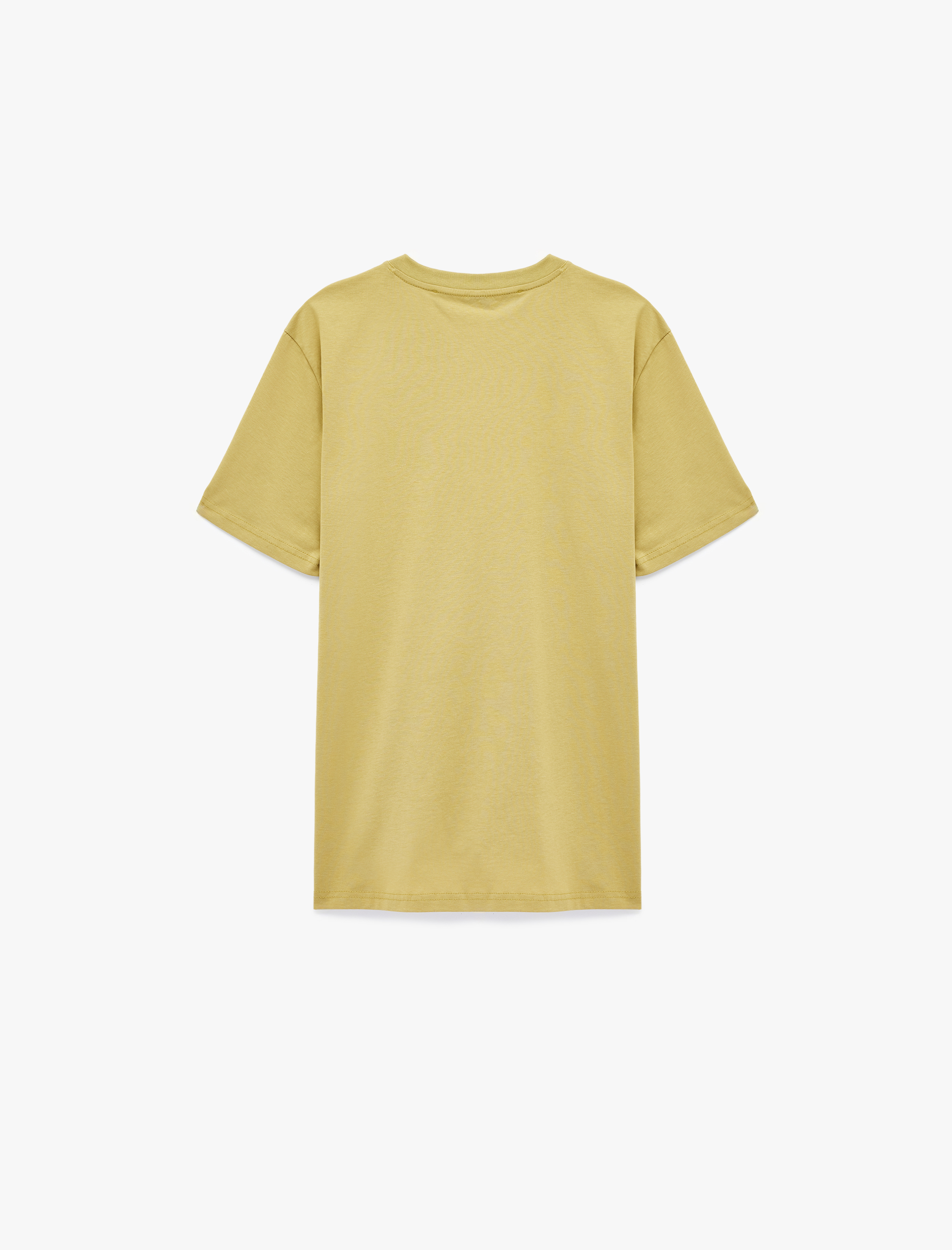   Regular Fit Kısa Kollu Bisiklet Yaka Pamuklu Basic Tişört