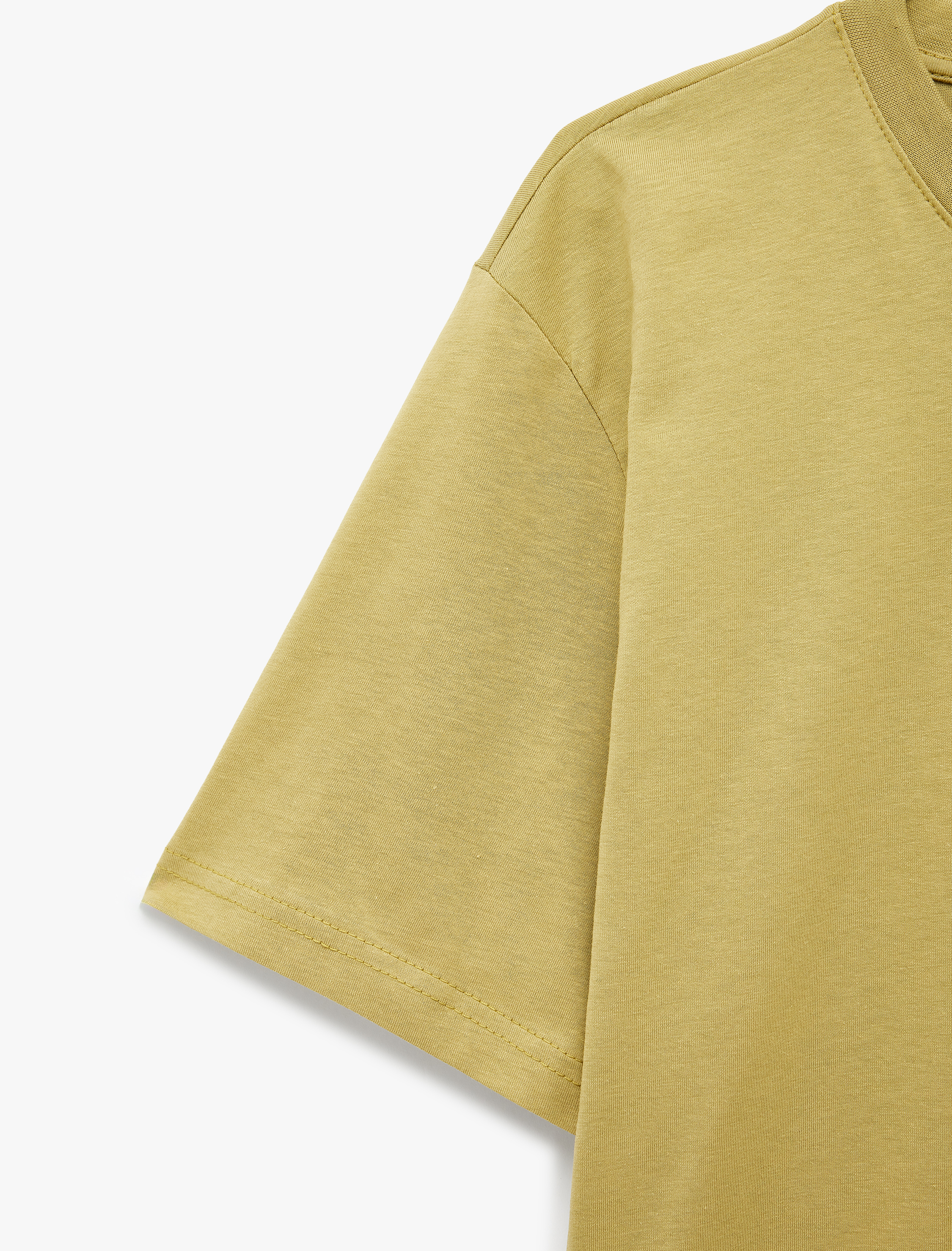   Regular Fit Kısa Kollu Bisiklet Yaka Pamuklu Basic Tişört