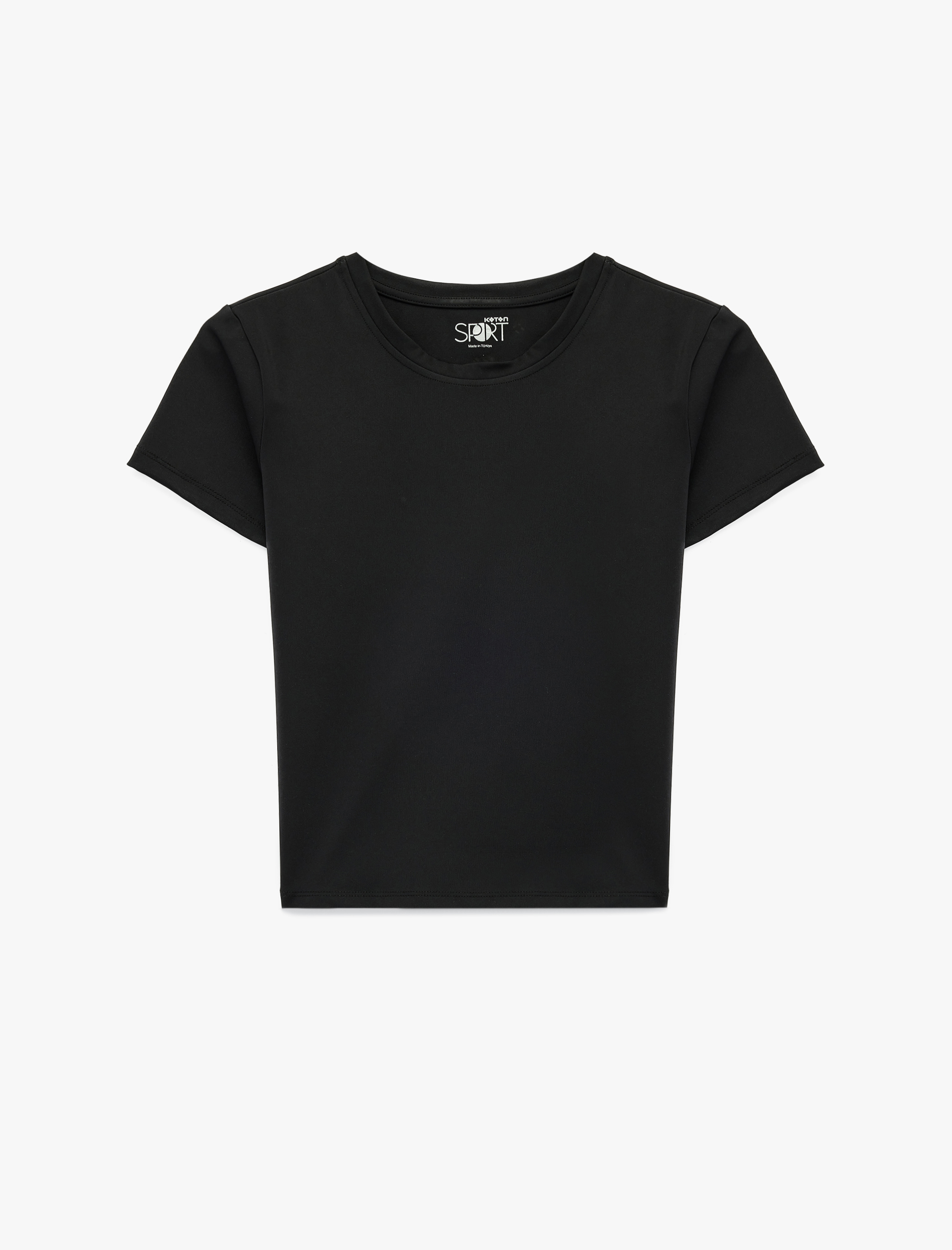   Slim Fit Kısa Kollu Bisiklet Yaka Spor Tişört