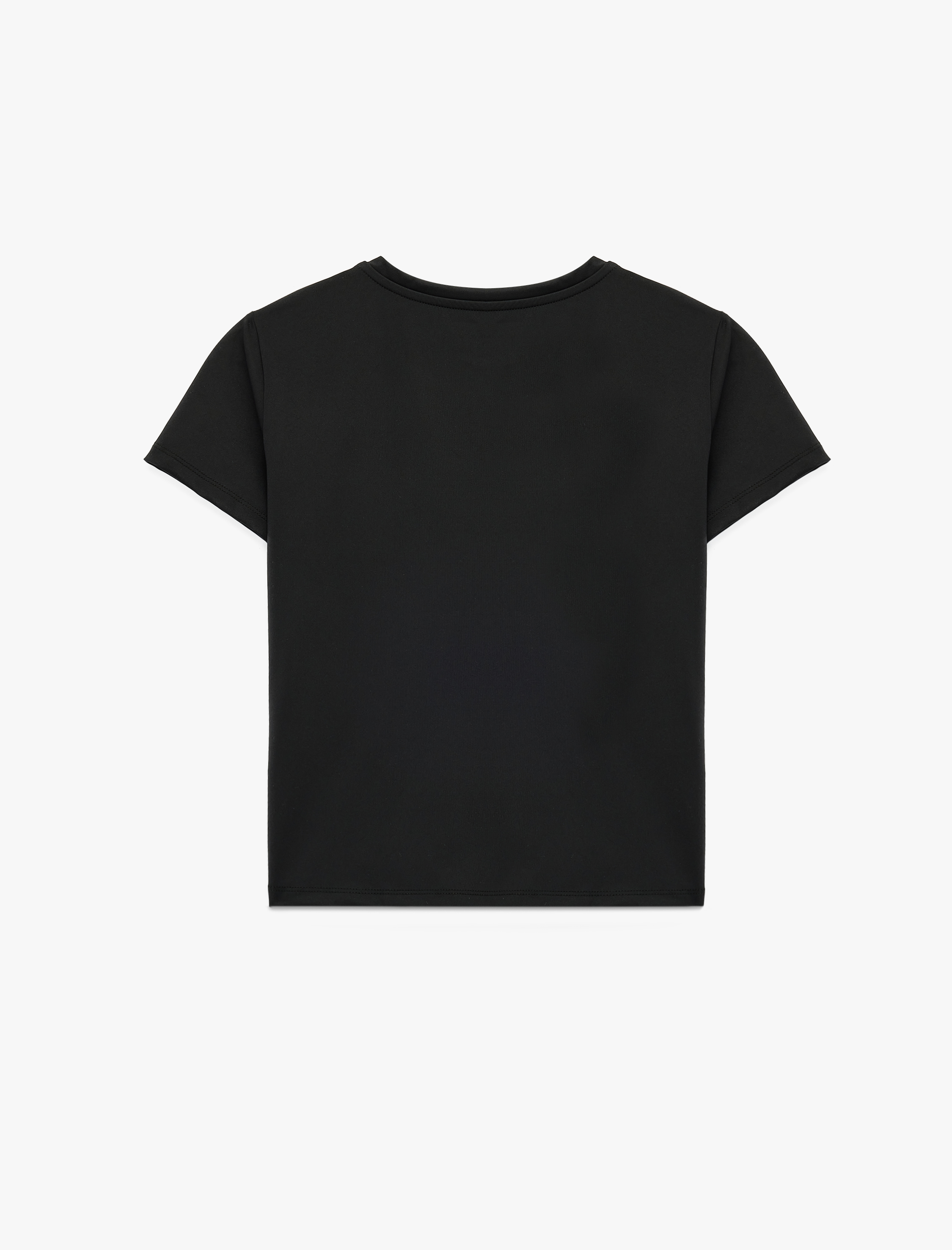   Slim Fit Kısa Kollu Bisiklet Yaka Spor Tişört