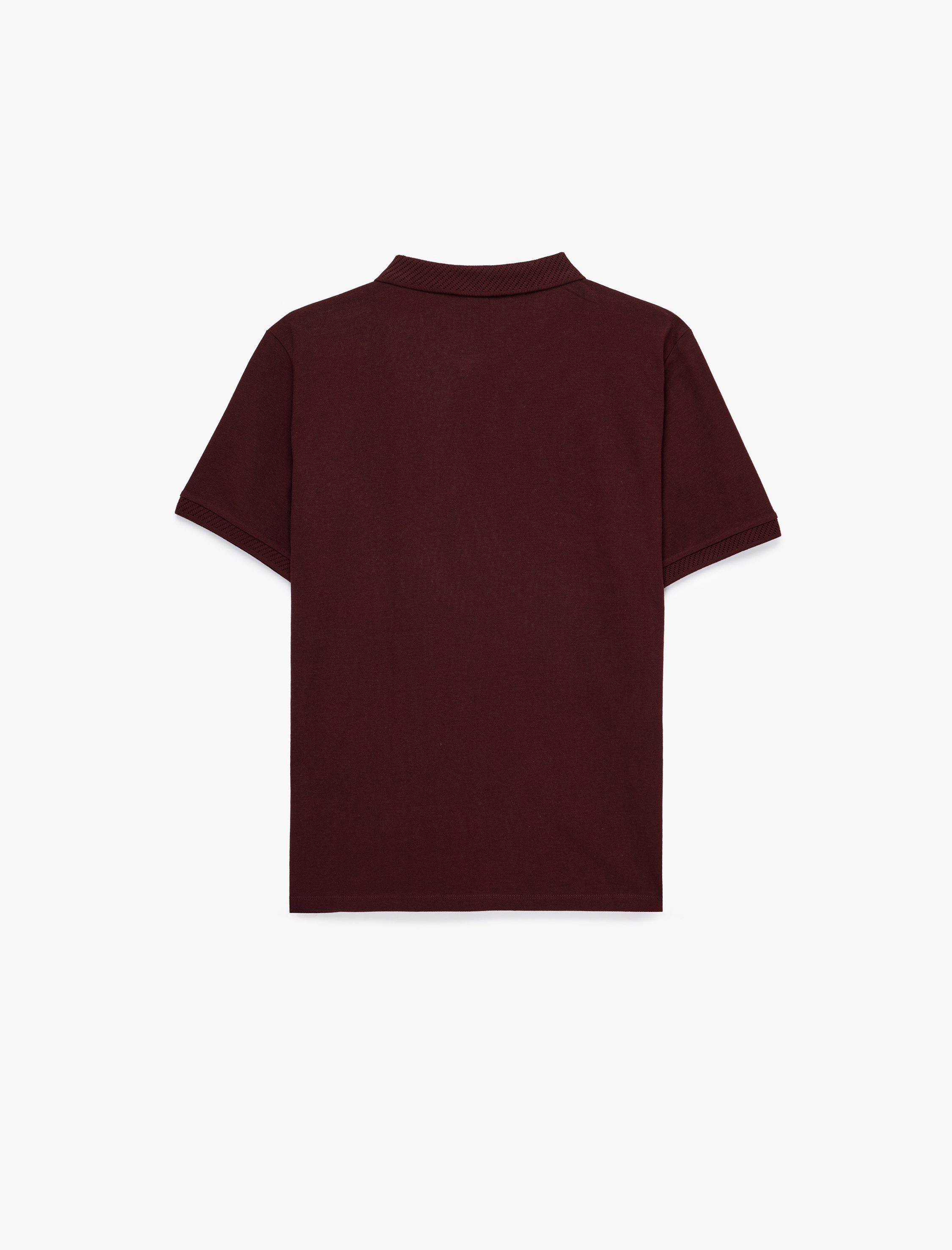   Pamuklu Kısa Kollu Pike Kumaş Düğmeli Polo Yaka Slim Fit Tişört