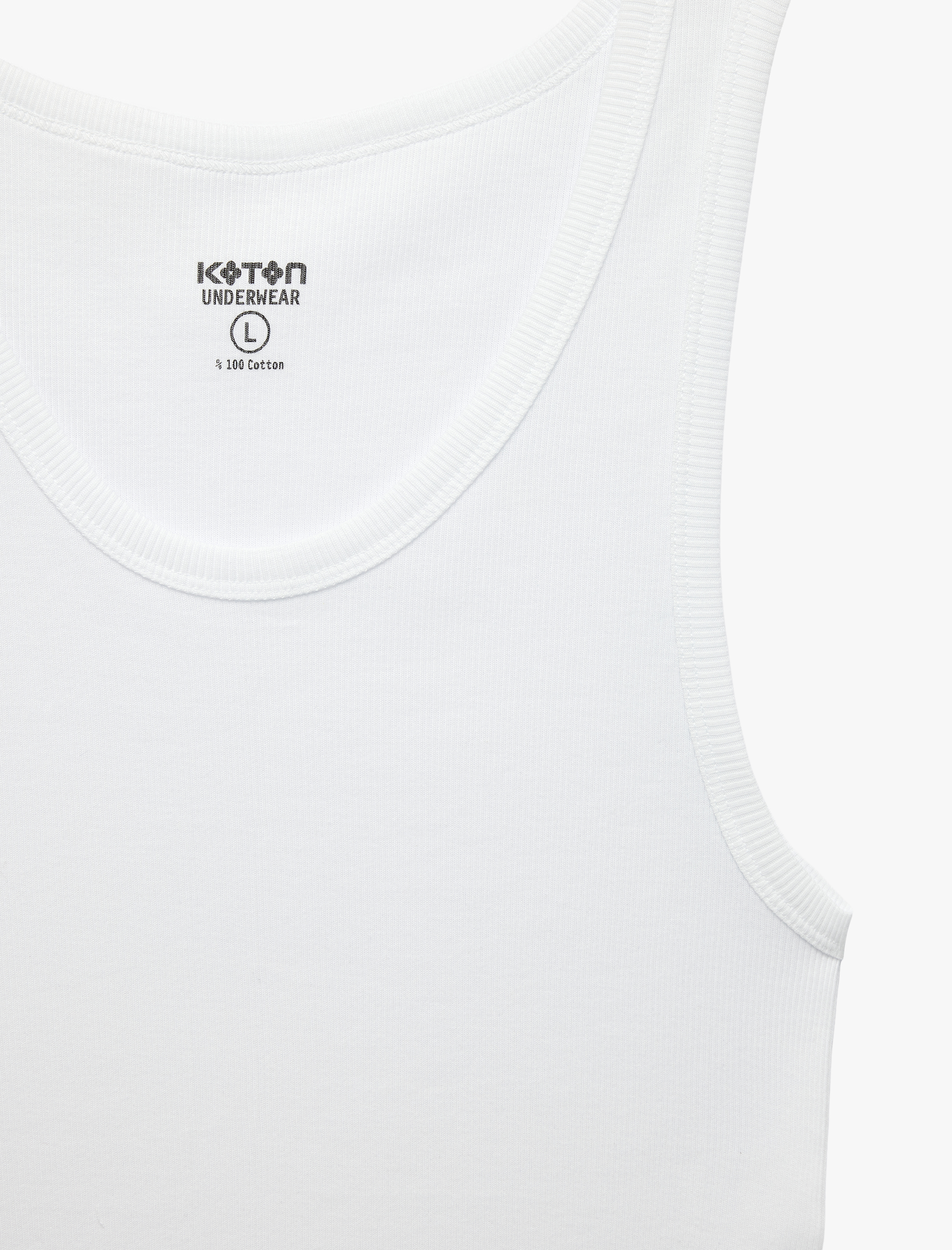   Rahat Kalıp Ribanalı Kolsuz U Yaka Pamuklu Atlet