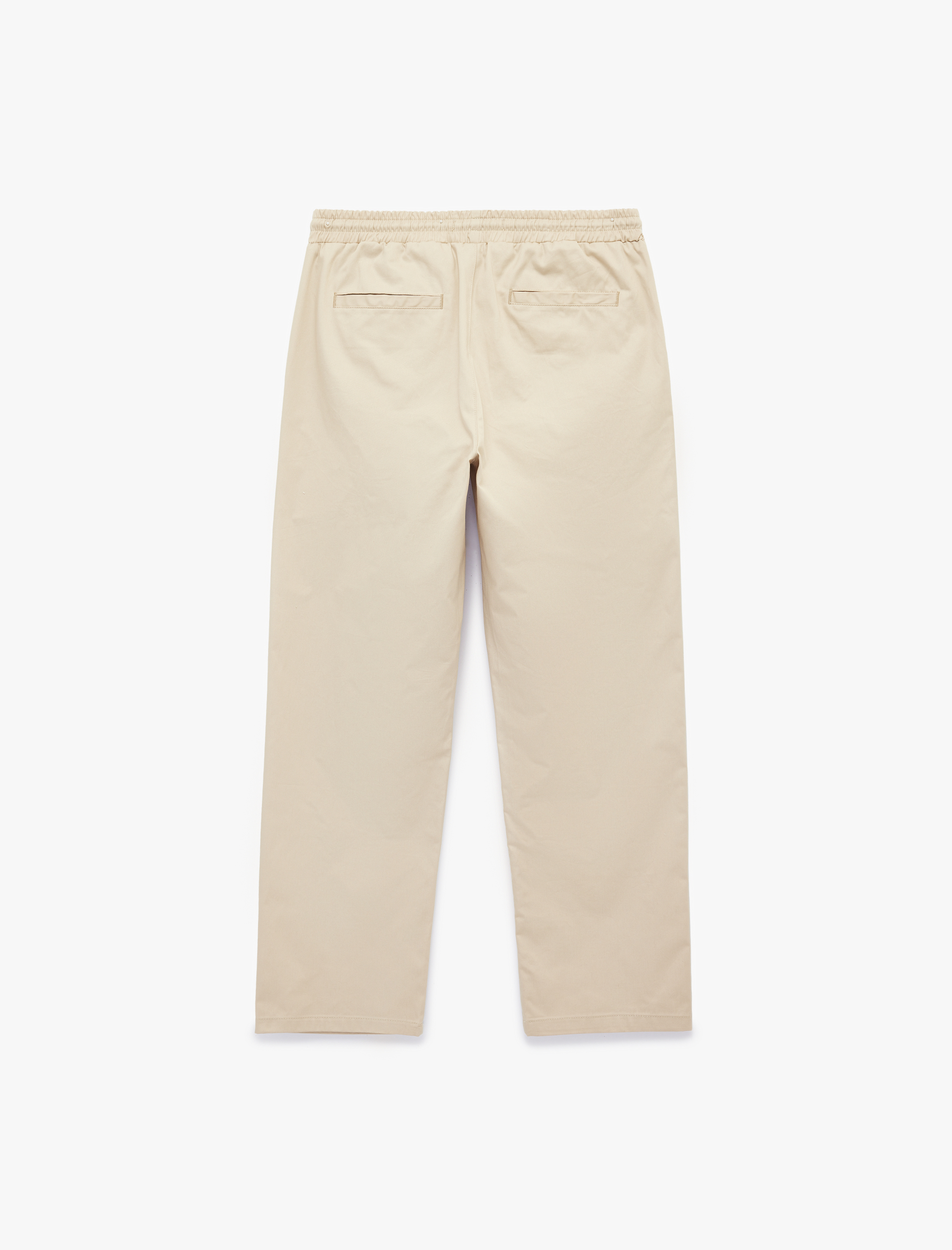   Regular Fit Cepli Pamuklu Pileli Beli Bağcıklı Pantolon