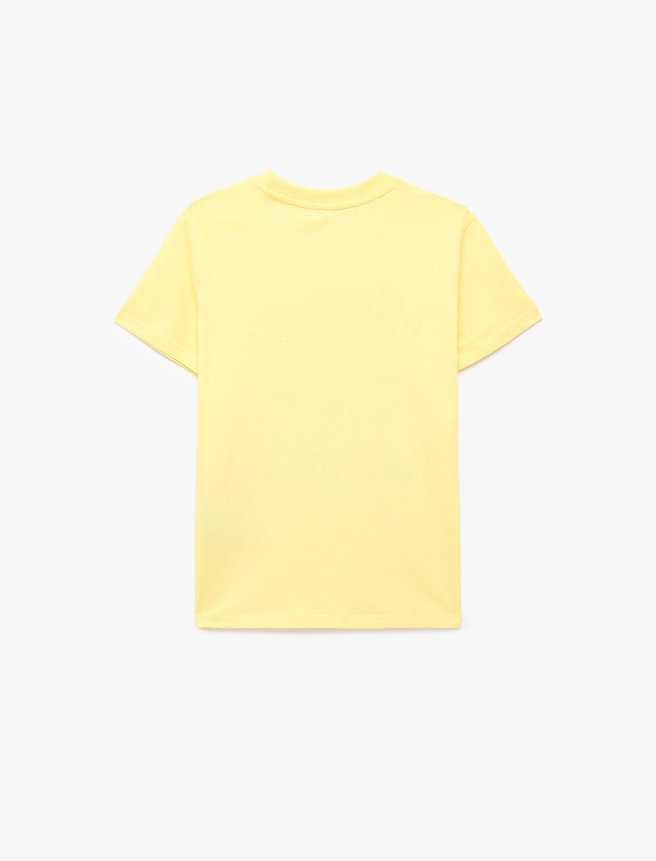  Erkek Çocuk Pamuklu Kısa Kollu Bisiklet Yaka Dinozor Baskılı Tişört