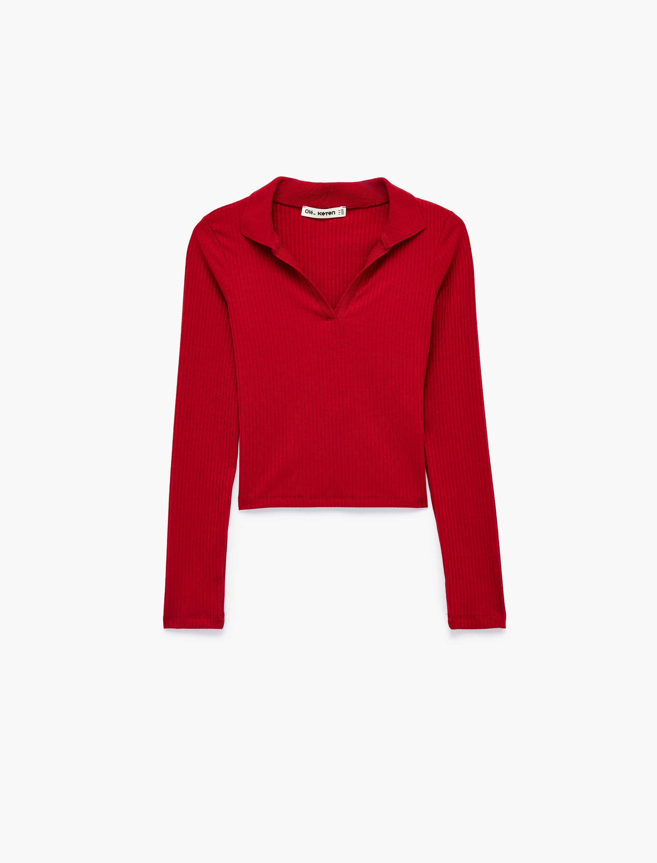   Kaşkorse Uzun Kollu Slim Fit Polo Yaka Tişört