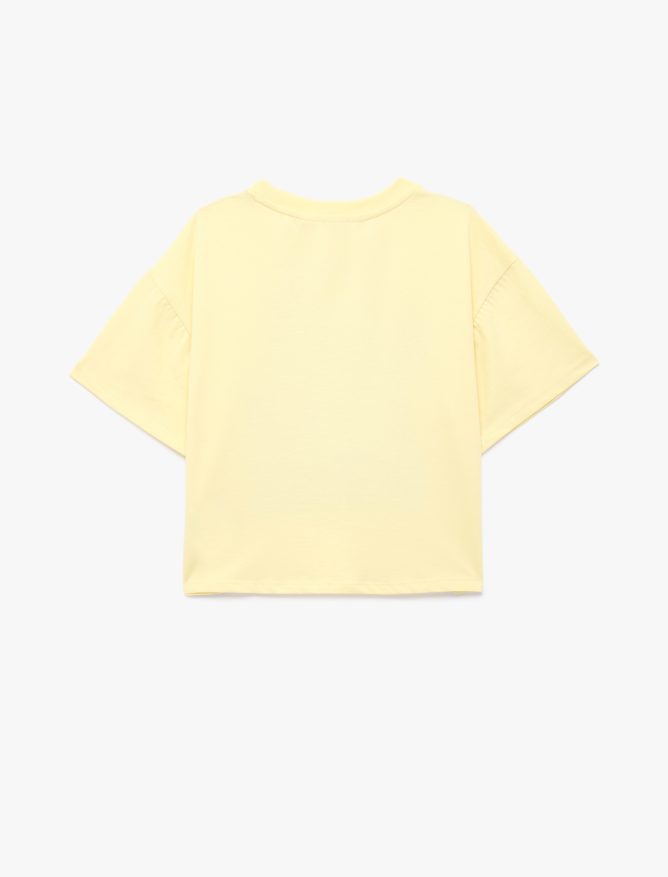  Kız Çocuk Kısa Kollu Bisiklet Yaka Pamuklu Lisanslı Stitch Baskılı Tişört