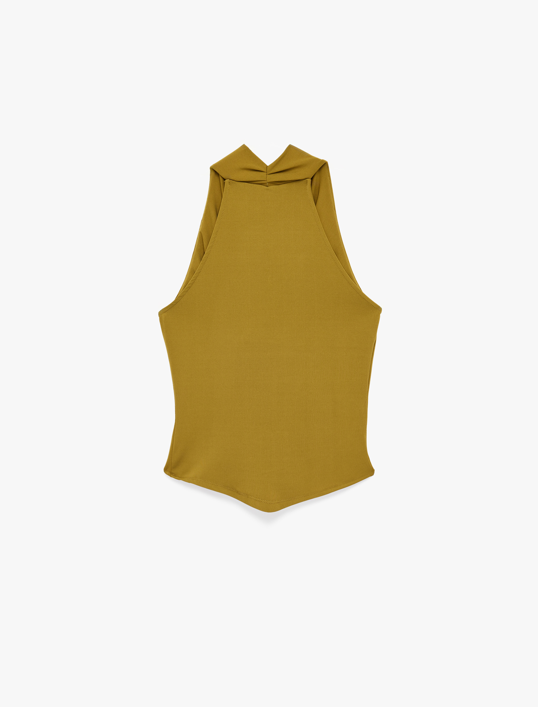   Slim Fit Degaje Yaka Kolsuz Bluz