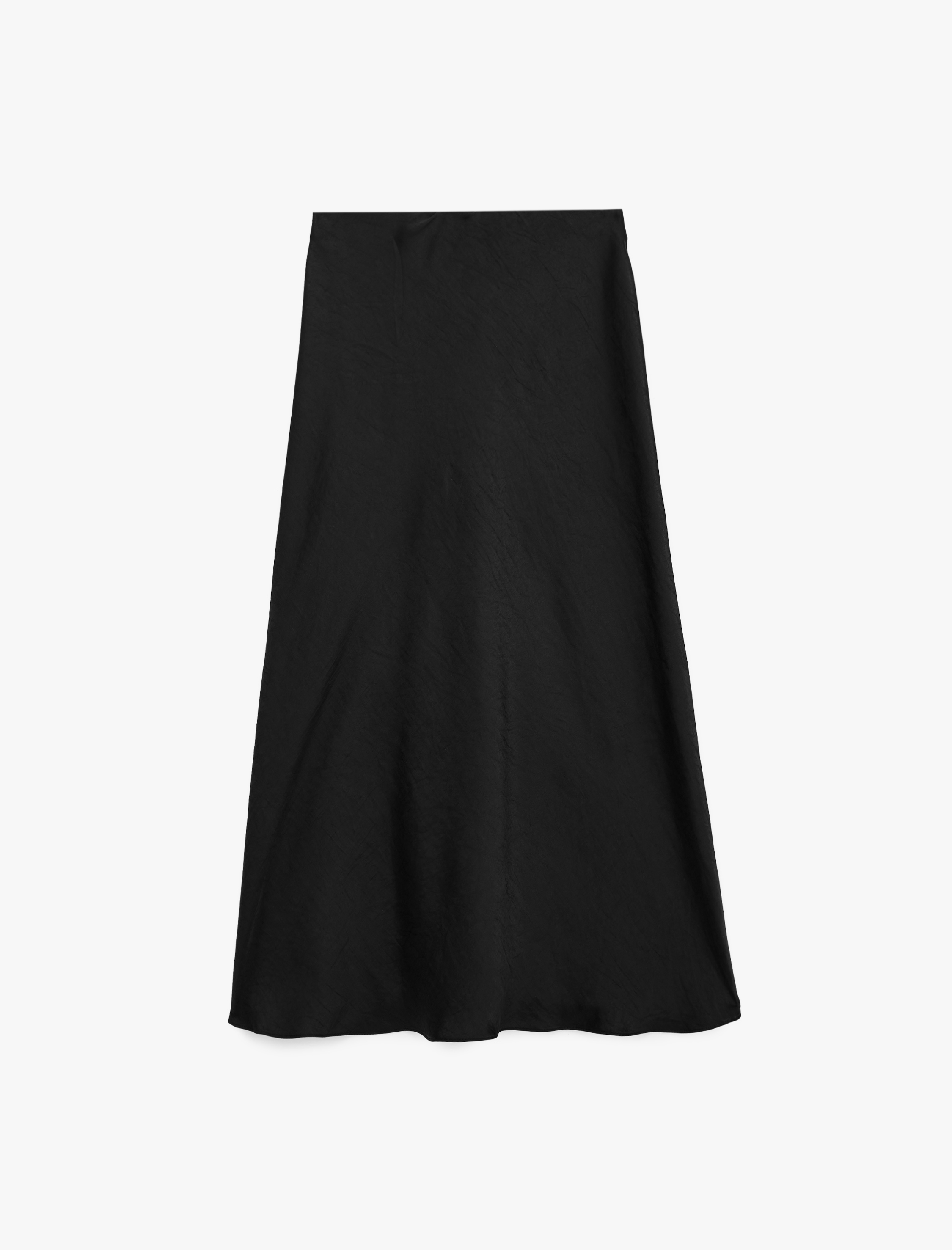   Normal Bel Kloş Midi Saten Etek