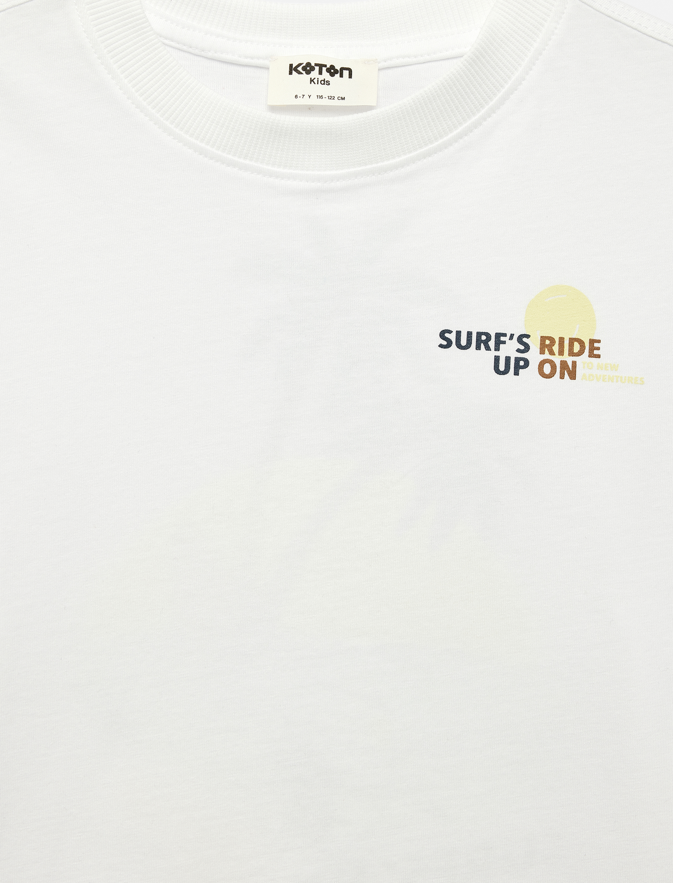  Erkek Çocuk Pamuklu Kısa Kollu Bisiklet Yaka Baskılı Tişört