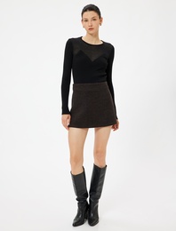 A Kesim Mini Etek Standart Bel