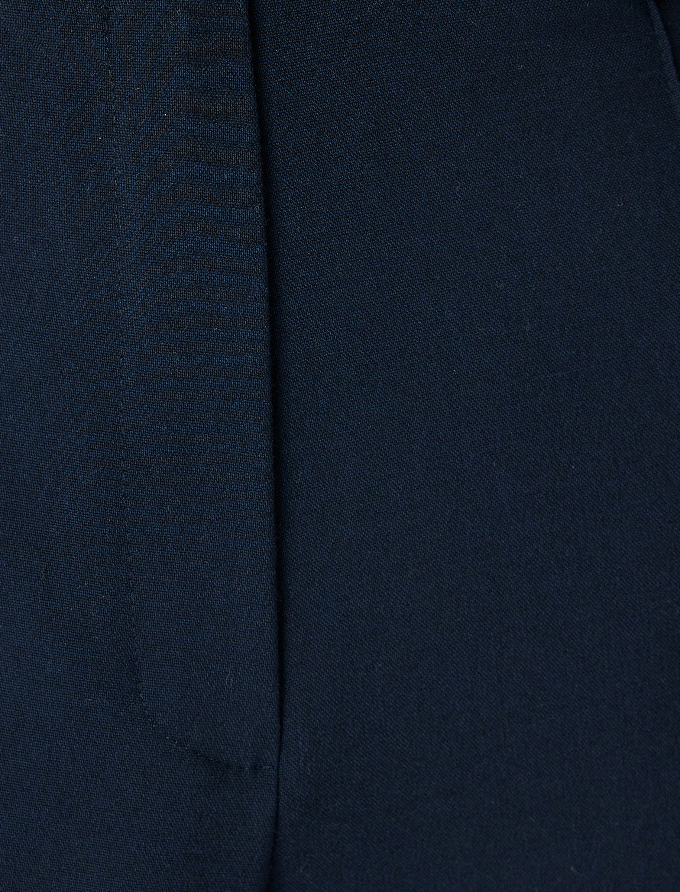   Cepli Standart Bel Düz Bol Paça Kumaş Pantolon