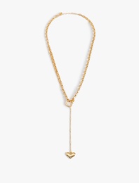 Kalpli Zincir Kolye Kısa