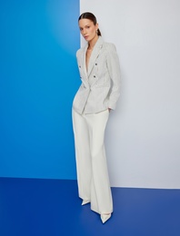 Cepli Pile Detaylı Palazzo Pantolon