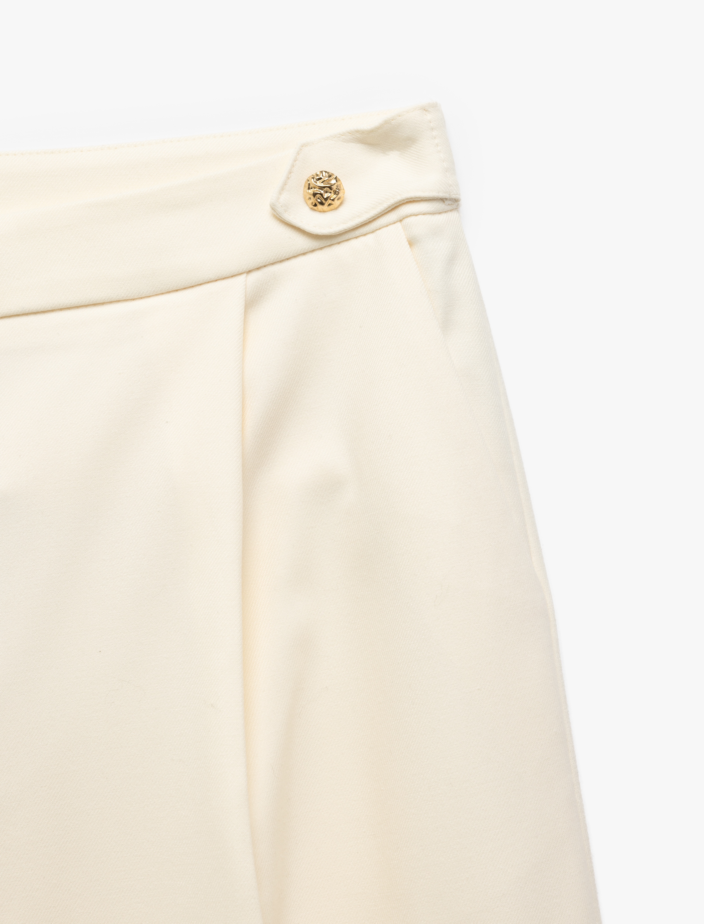   Cepli Pile Detaylı Palazzo Pantolon