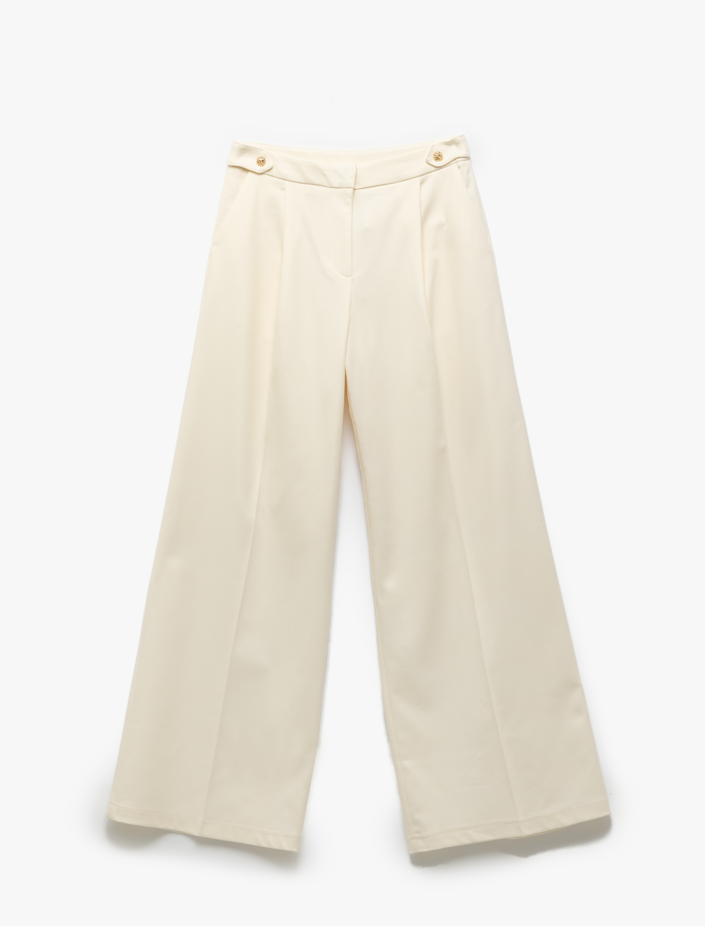   Cepli Pile Detaylı Palazzo Pantolon