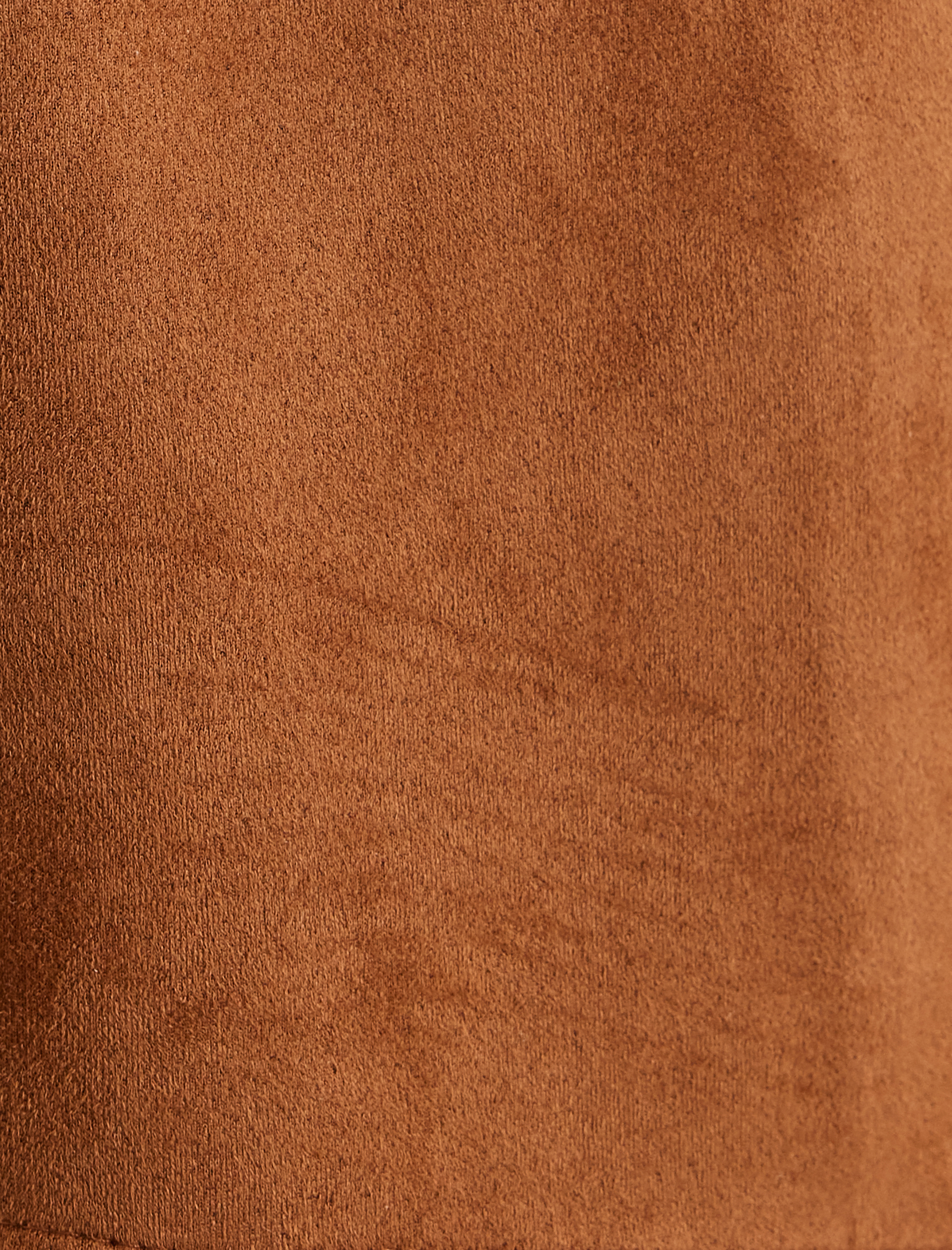   Crop Boy Rahat Kalıp Püsküllü Suni Süet Yelek