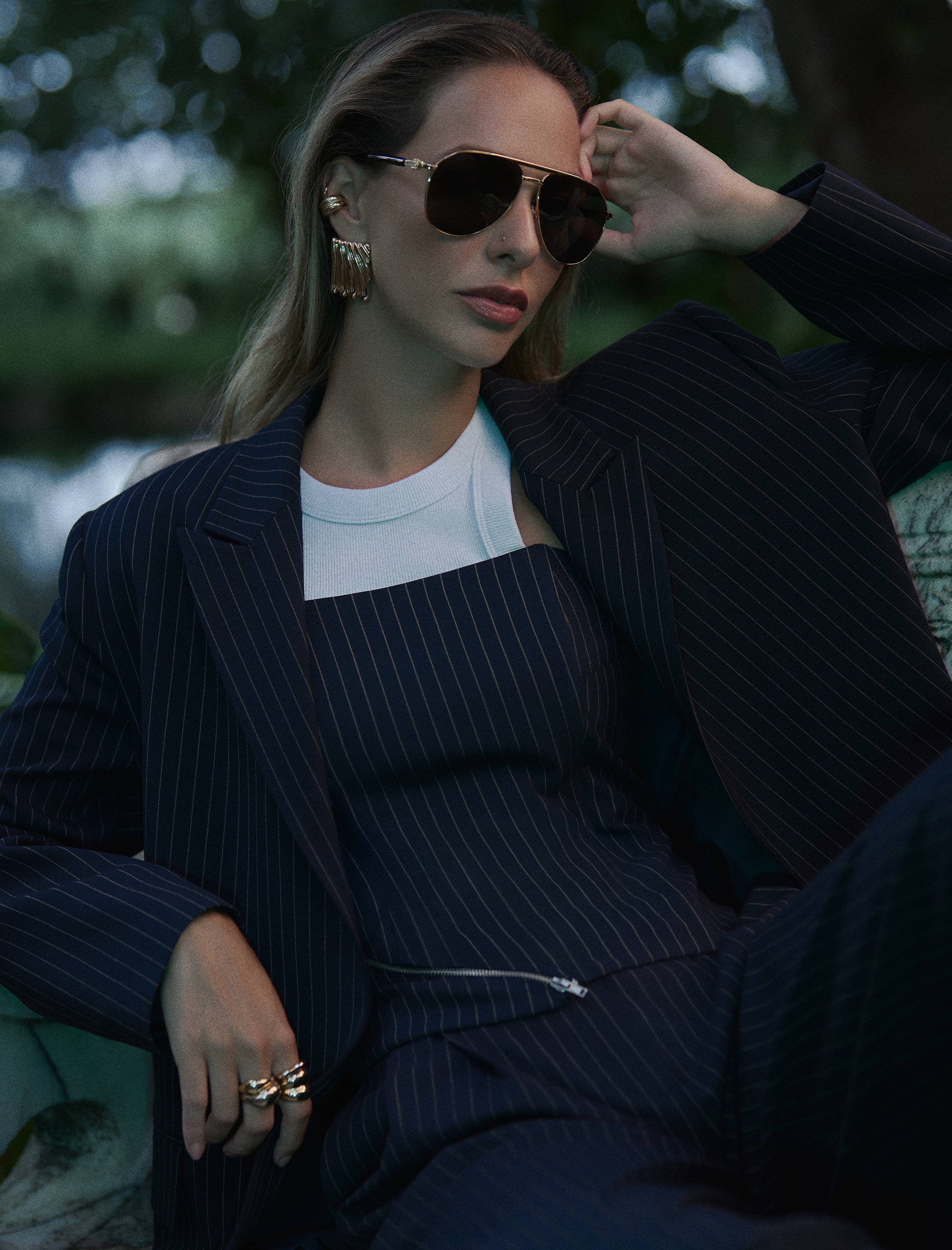   Koton X Sima Tarkan - Kruvaze Kapaklı Cep Detaylı Uzun Blazer Ceket